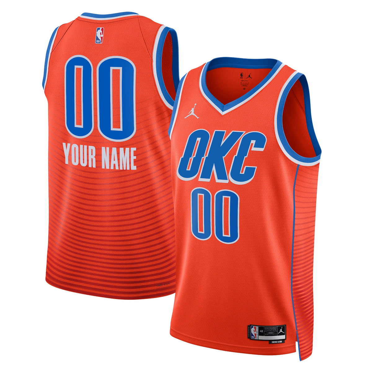 Oklahoma City Thunder Statement Swingman Basketball Jersey- Custom- Unisex basketball fan jersey