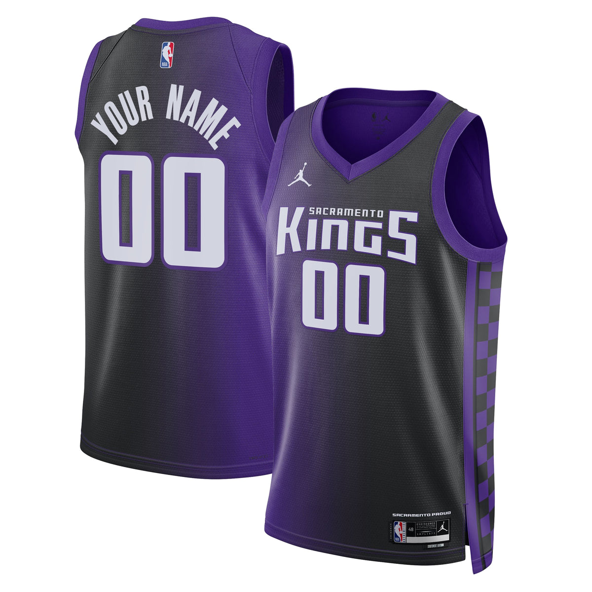 Sacramento Kings Statement Swingman Basketball Jersey- Custom- Unisex basketball fan jersey
