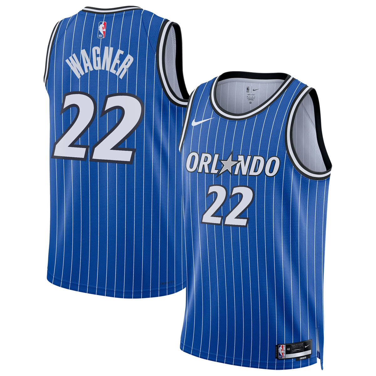 Orlando Magic Replica Icon Edition Swingman Basketball Jersey- Blue- Franz Wagner- Unisex basketball fan jersey