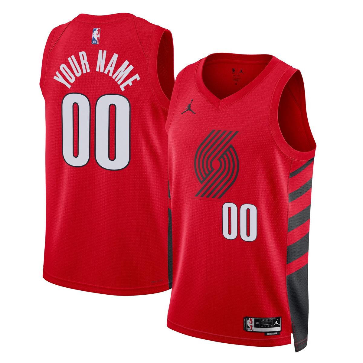 Portland Trail Blazers Statement Swingman Basketball Jersey- Custom- Unisex basketball fan jersey