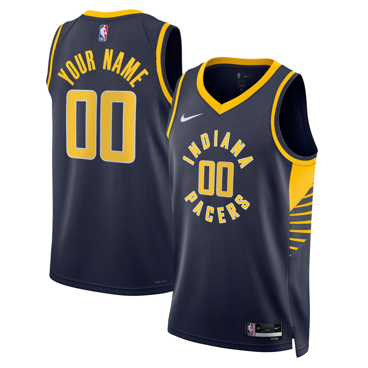 Indiana Pacers Icon Swingman Basketball Jersey- Custom- Unisex basketball fan jersey
