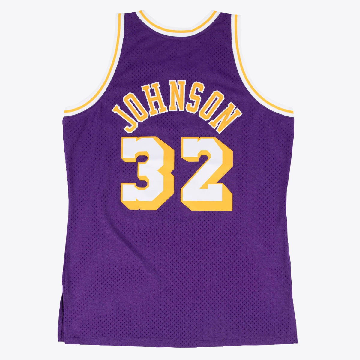 Los Angeles Lakers Magic Johnson 1984- 85 Hardwood Classics Road Swingman Basketball Jersey By- Purple basketball fan jersey