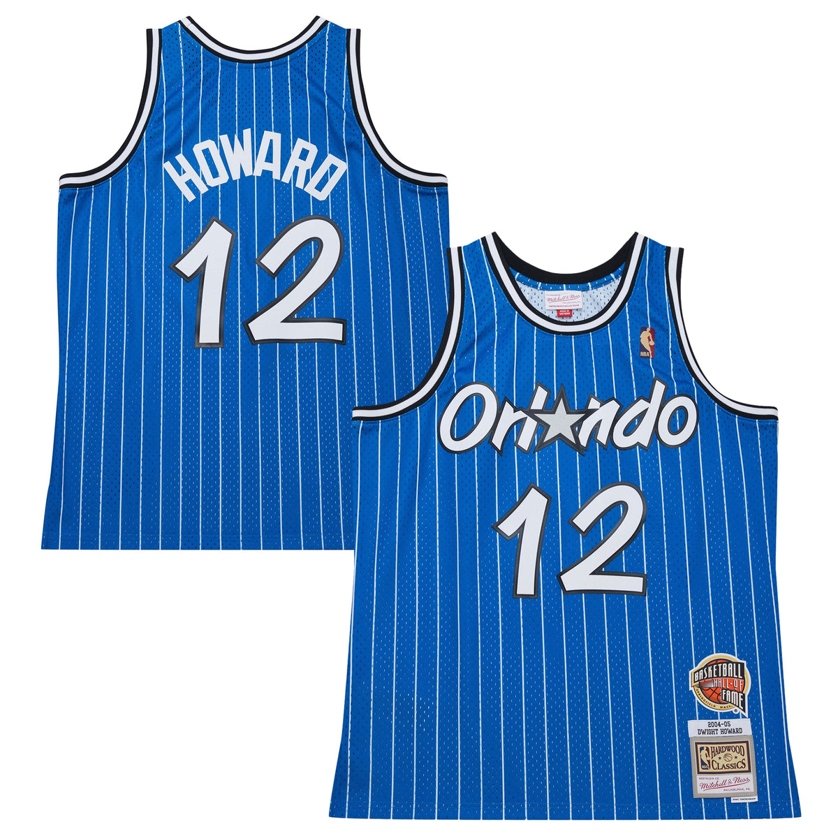 Dwight Howard Blue Orlando Magic 2004/05 Hardwood Classics Hall of Fame Swingman Basketball Jersey basketball fan jersey