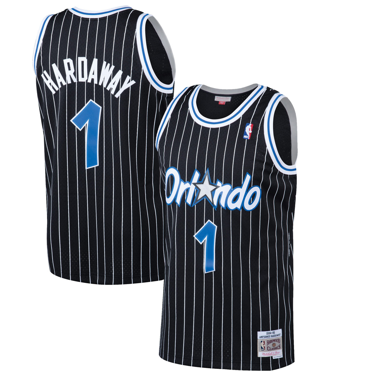 Penny Hardaway Black Orlando Magic 1994- 95 Hardwood Classics Swingman Basketball Jersey basketball fan jersey