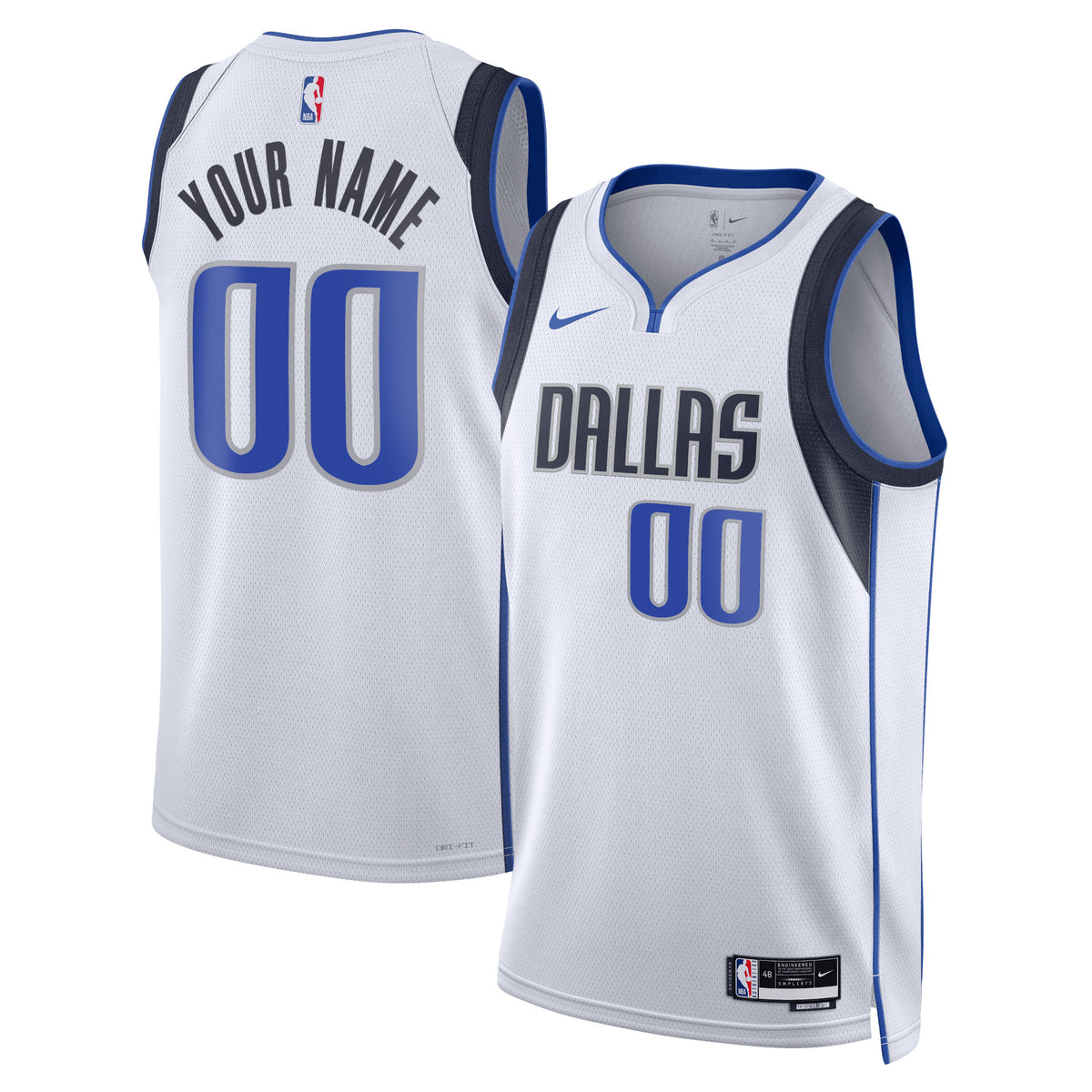 Dallas Mavericks Association Swingman Basketball Jersey- Custom- Unisex basketball fan jersey