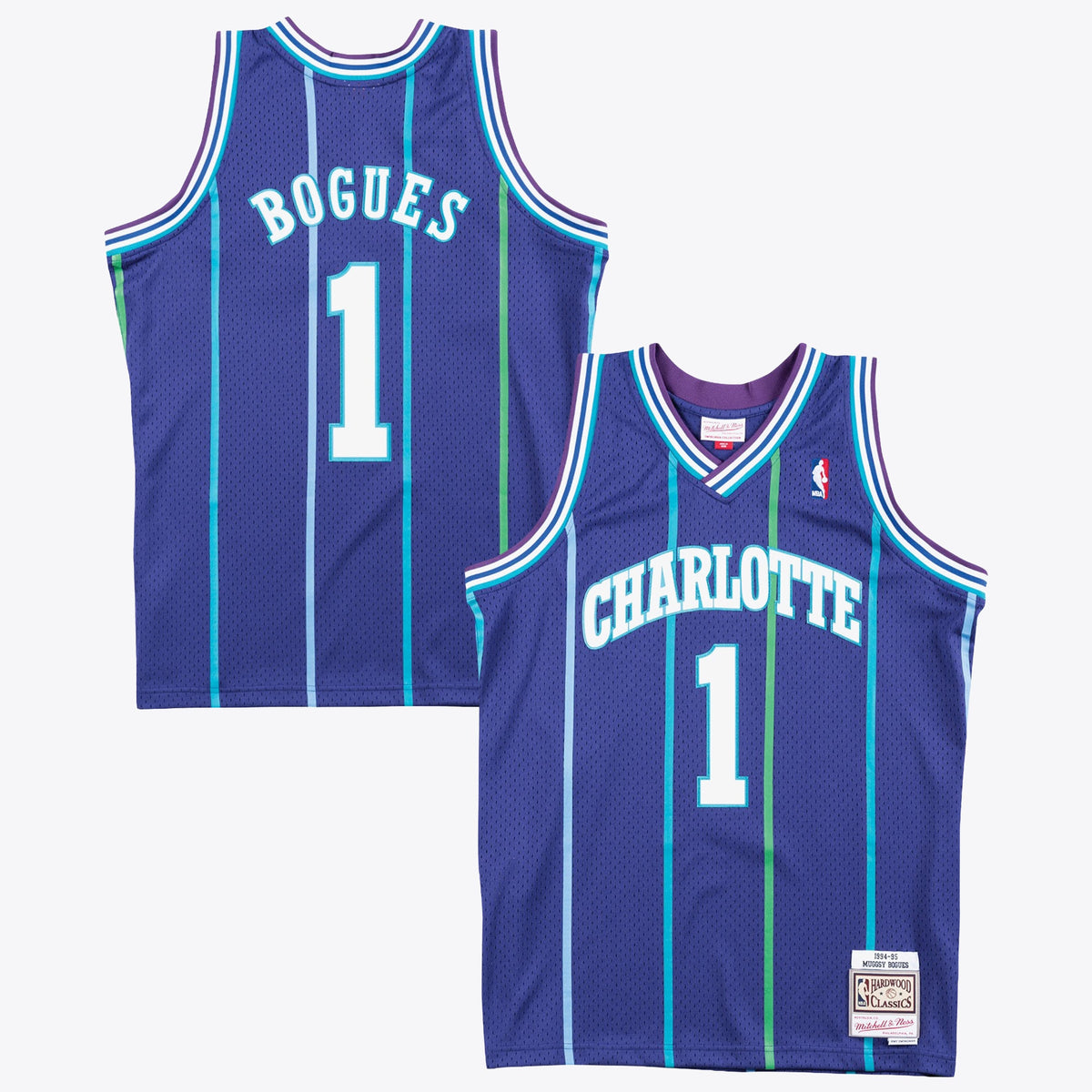 Charlotte Hornets Muggsy Bogues 1994 Swingman Alternate Authentic Basketball Jersey- Purple basketball fan jersey