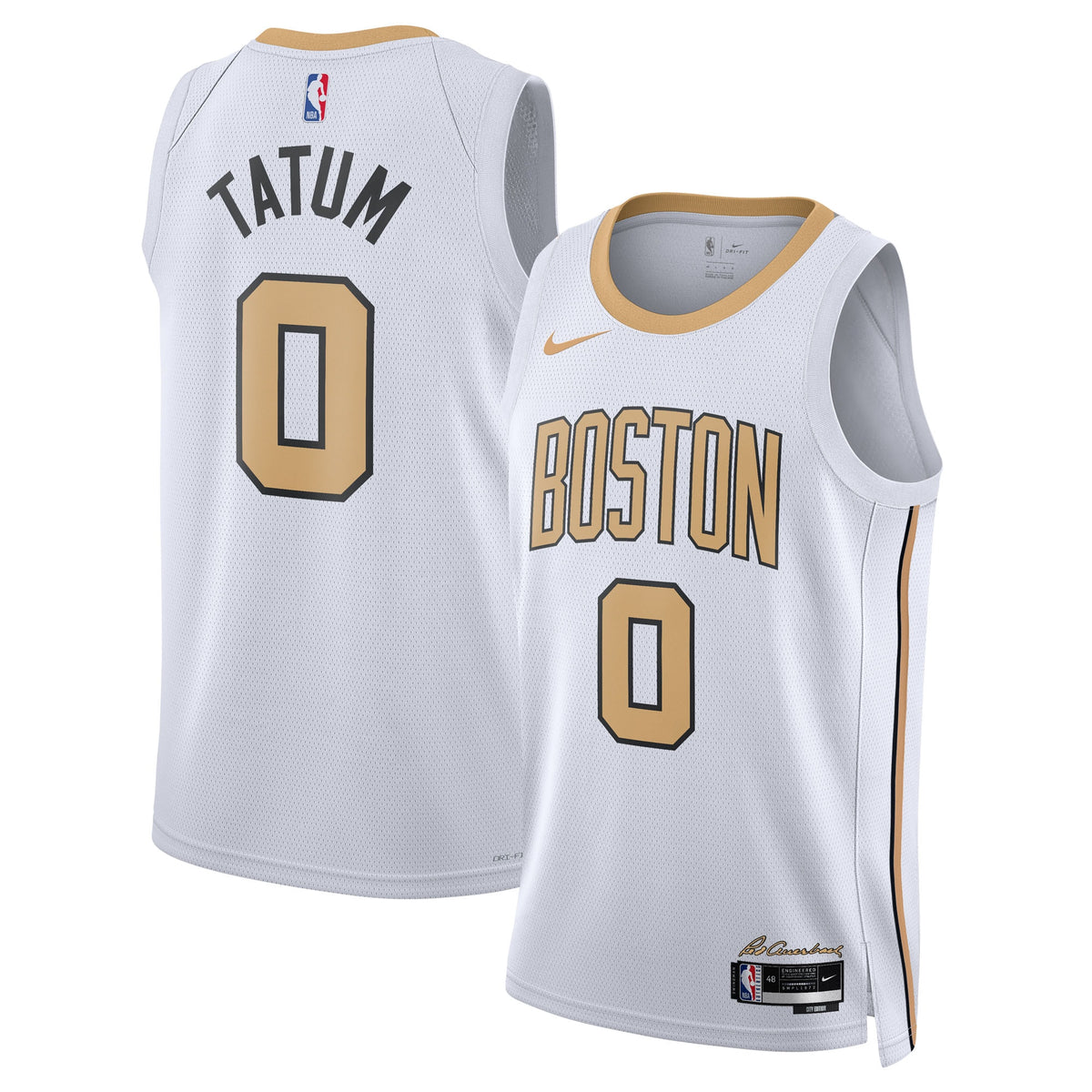 Boston Celtics 2025/26 City Edition Swingman Basketball Jersey- White- Jayson Tatum- Unisex basketball fan jersey