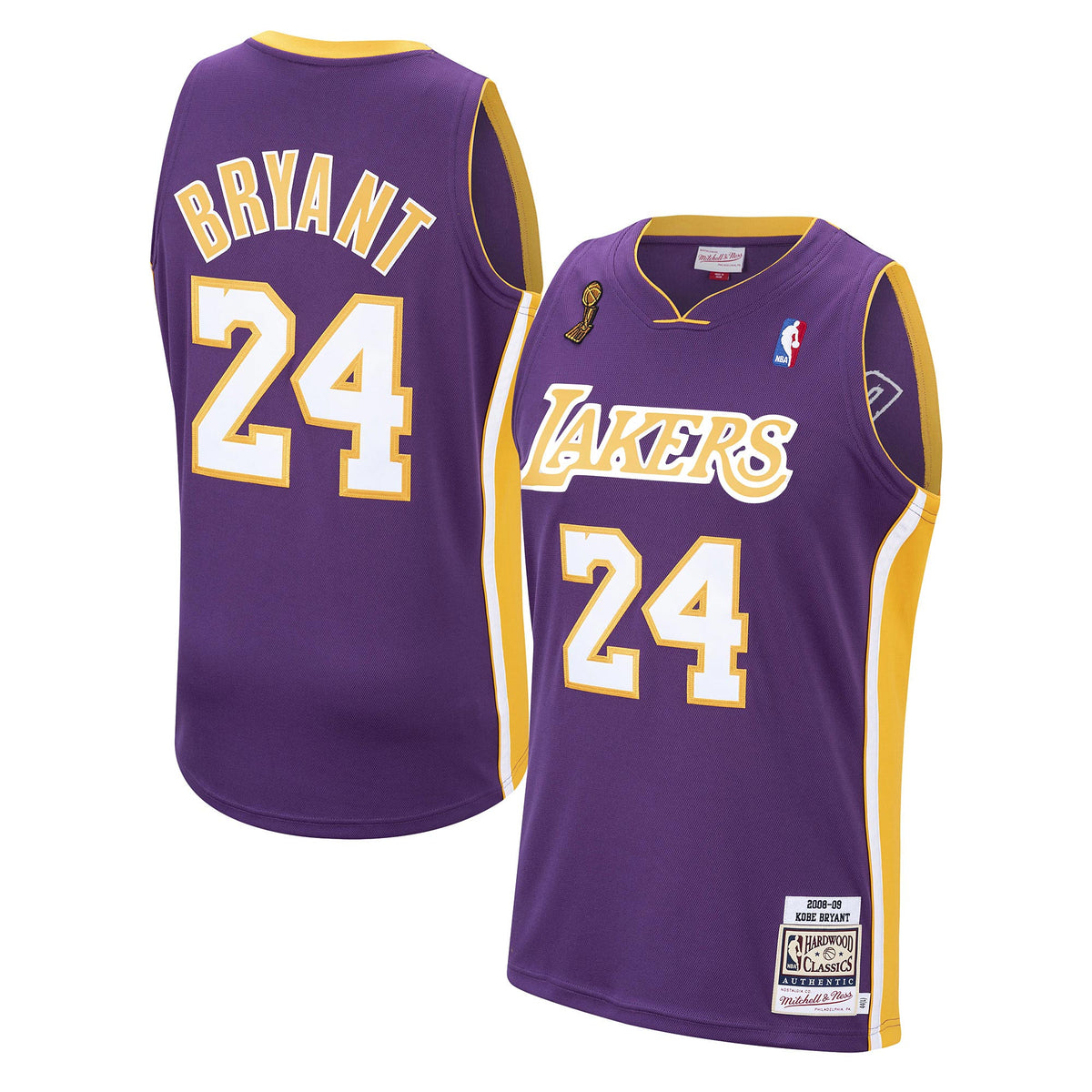 Los Angeles Lakers Kobe Bryant 2008 Road Authentic Basketball Jersey By- Purple basketball fan jersey
