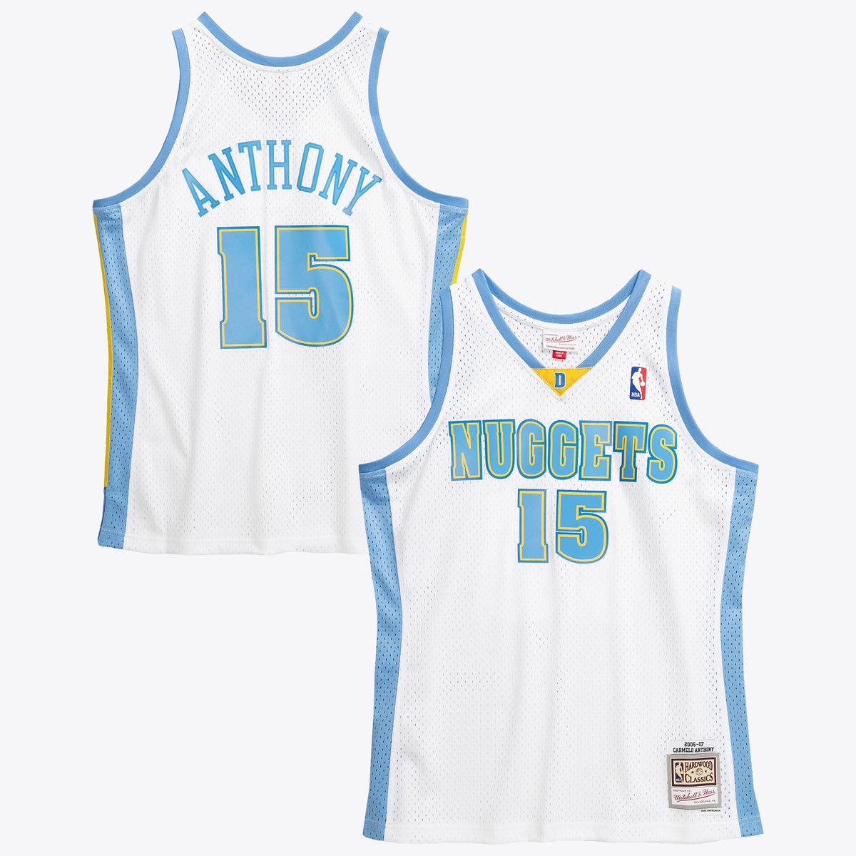Denver Nuggets Carmelo Anthony 2006 Swingman Authentic Basketball Jersey- White basketball fan jersey