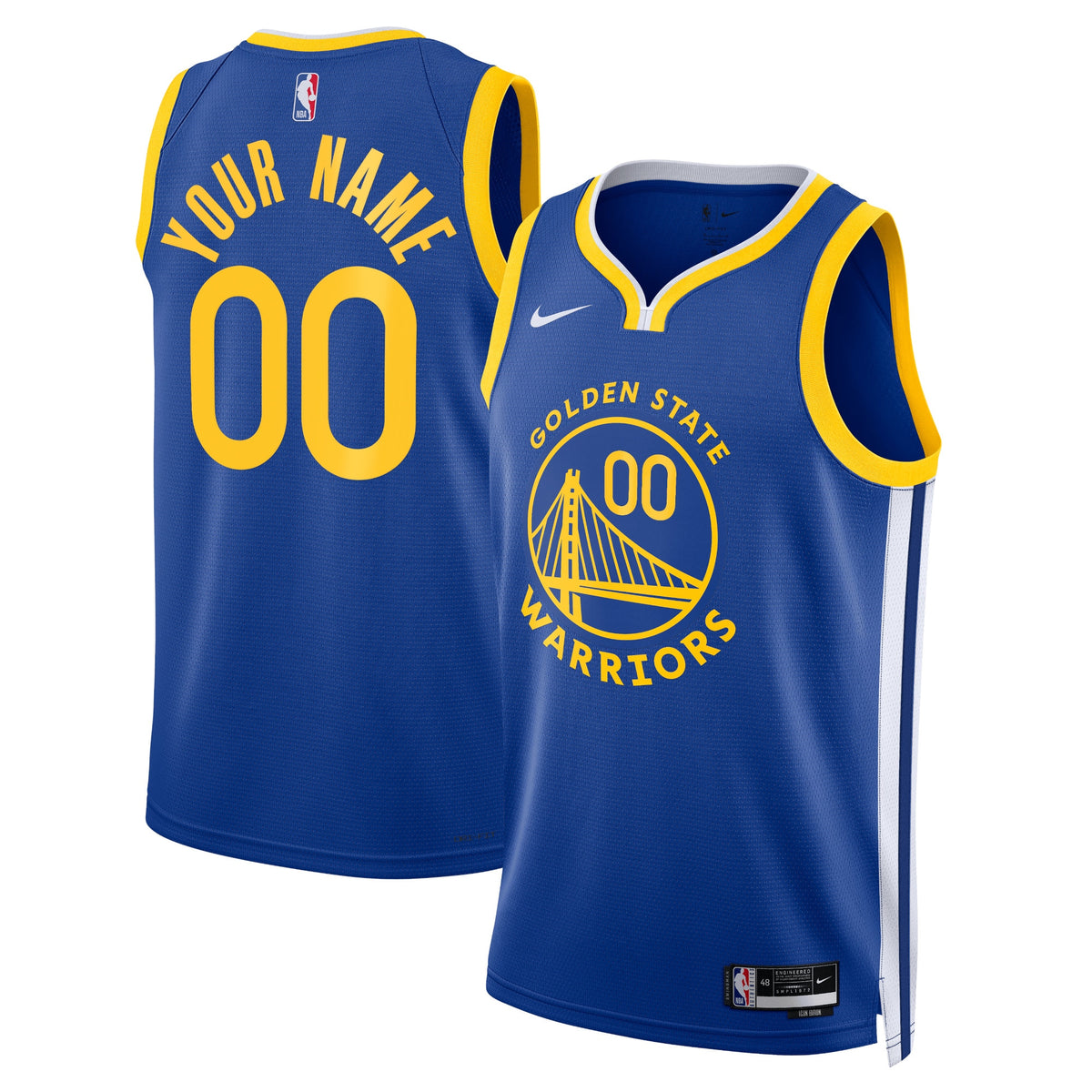Golden State Warriors Icon Swingman Basketball Jersey- Custom- Unisex basketball fan jersey