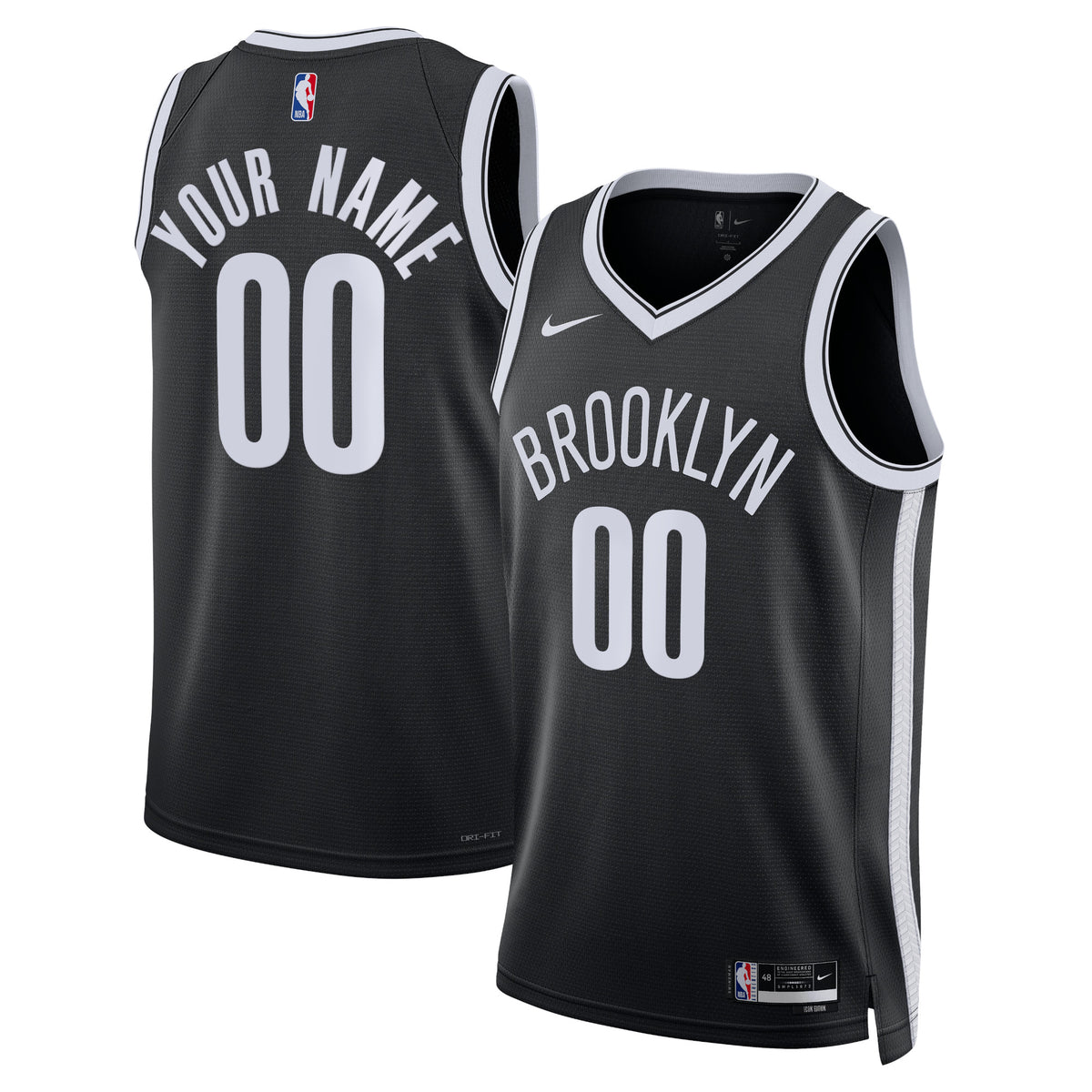 Brooklyn Nets Icon Swingman Basketball Jersey- Custom- Unisex basketball fan jersey