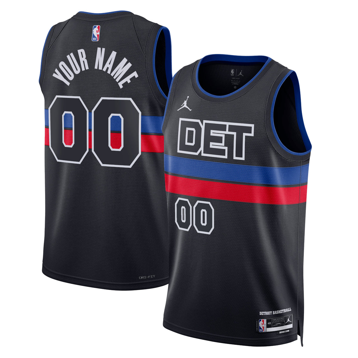 Detroit Pistons Statement Swingman Basketball Jersey- Custom- Unisex basketball fan jersey
