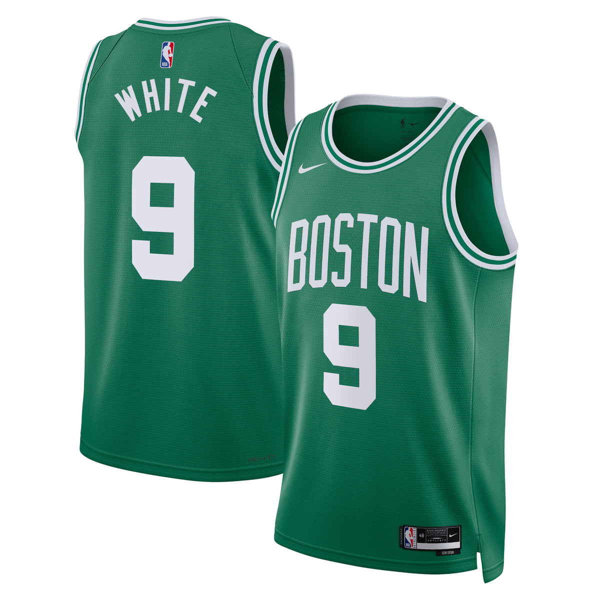 Boston Celtics Icon Edition Swingman Basketball Jersey- Kelly Green- Derrick White- Unisex basketball fan jersey
