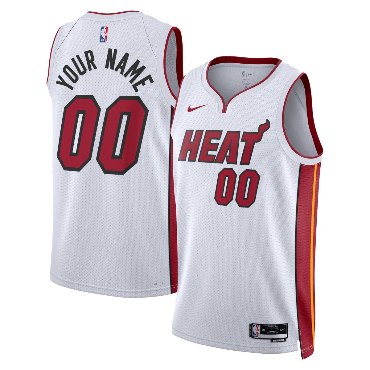 Miami Heat Association Swingman Basketball Jersey- Custom- Unisex basketball fan jersey