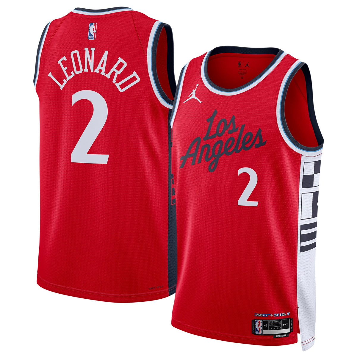 Los Angeles Clippers Brand Statement Edition Swingman Basketball Jersey- Kawhi Leonard- Unisex basketball fan jersey