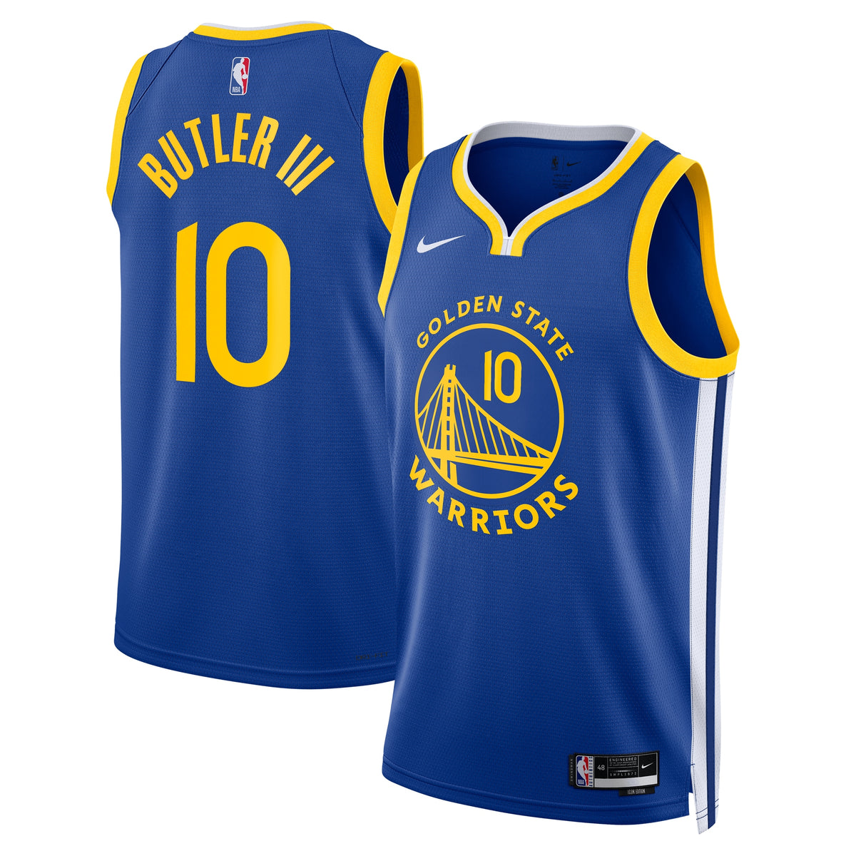 Golden State Warriors Icon Edition Swingman Basketball Jersey- Royal- Jimmy Butler III- Unisex basketball fan jersey