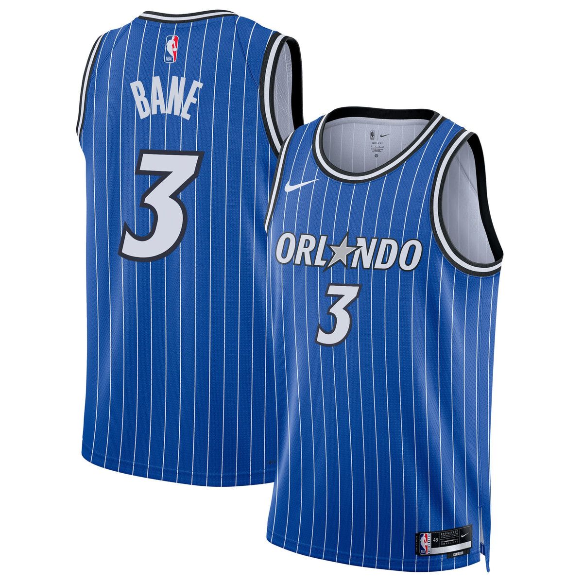 Orlando Magic Replica Icon Edition Swingman Basketball Jersey- Blue- Desmond Bane- Unisex basketball fan jersey