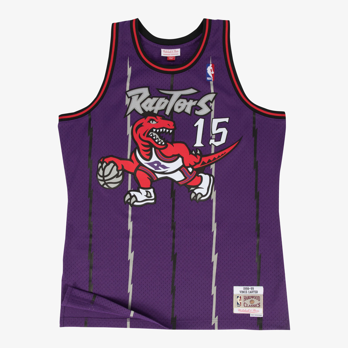 Toronto Raptors Swingman Basketball Jersey Road Vince Carter 1998- 99 basketball fan jersey
