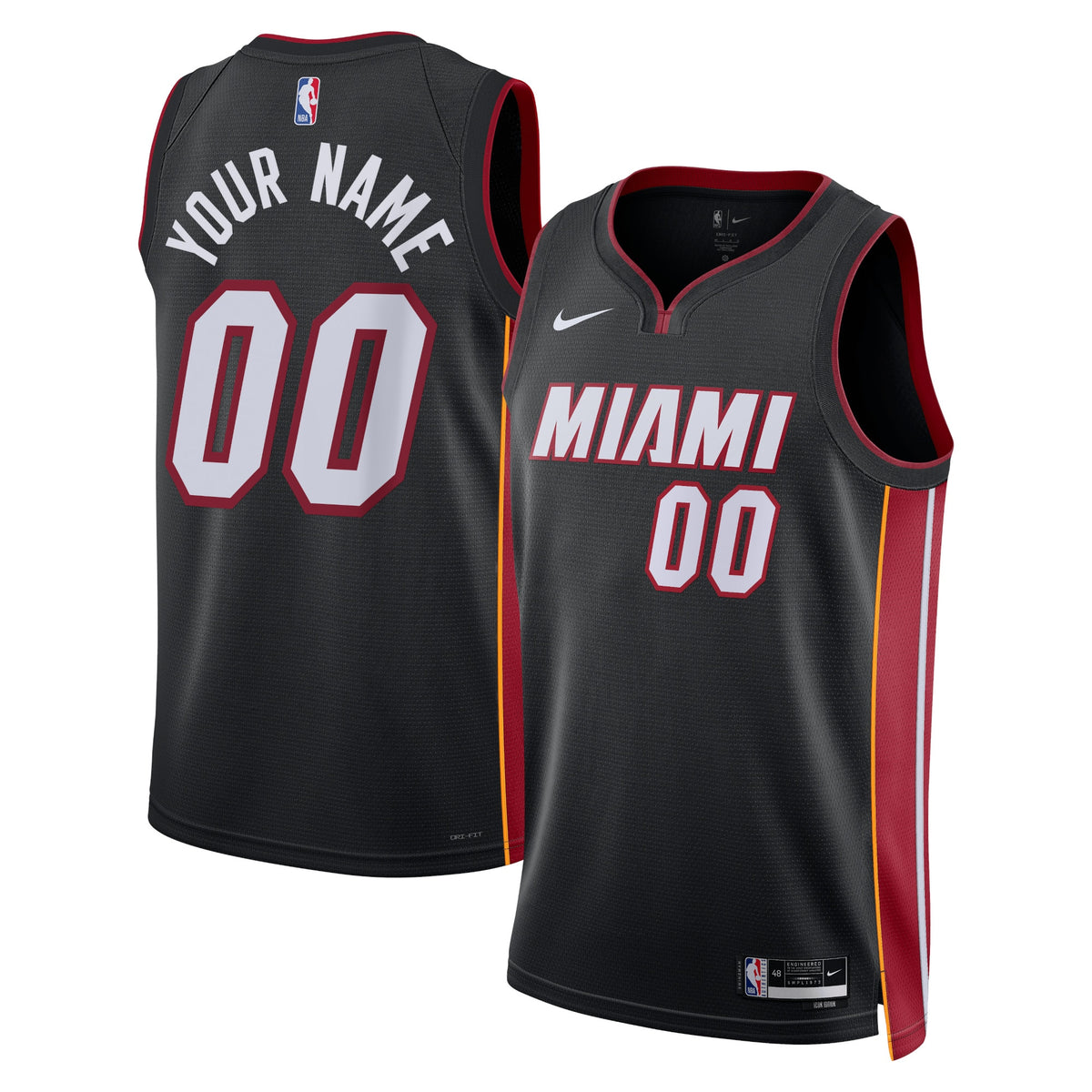 Miami Heat Icon Swingman Basketball Jersey- Custom- Unisex basketball fan jersey