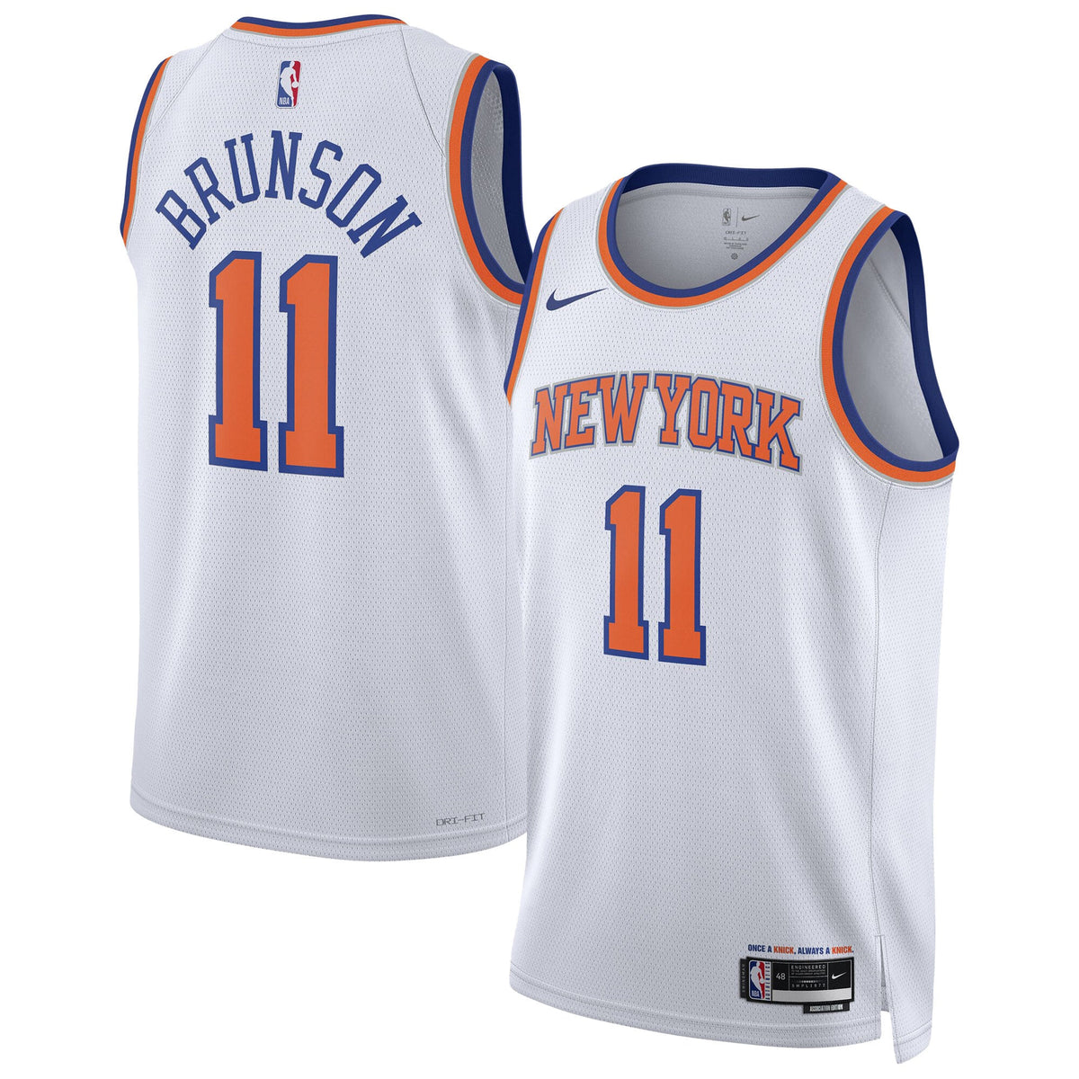 New York Knicks Association Swingman Basketball Jersey- Jalen Brunson- Unisex basketball fan jersey