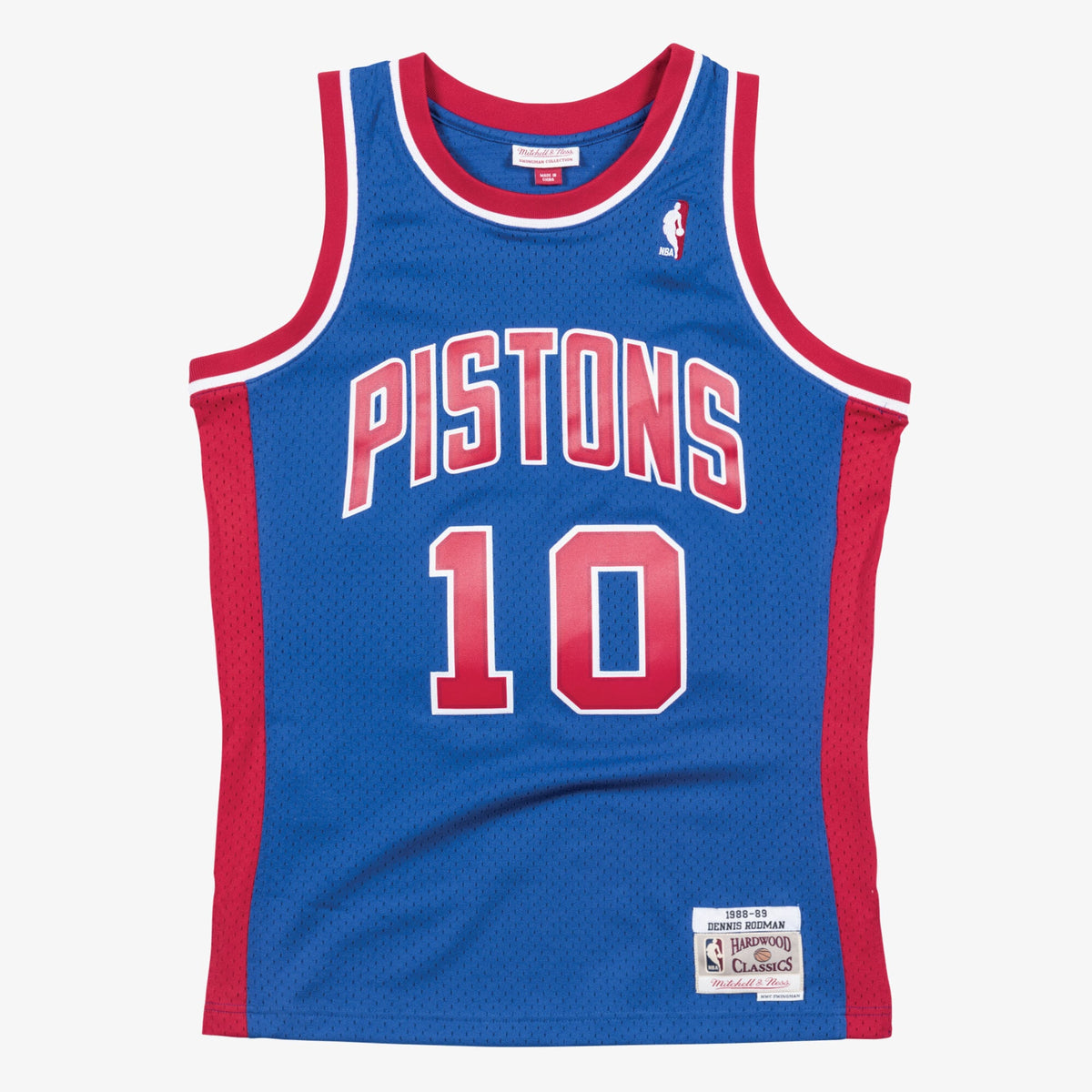 Detroit Pistons Swingman Basketball Jersey Road Dennis Rodman 1988- 89 basketball fan jersey