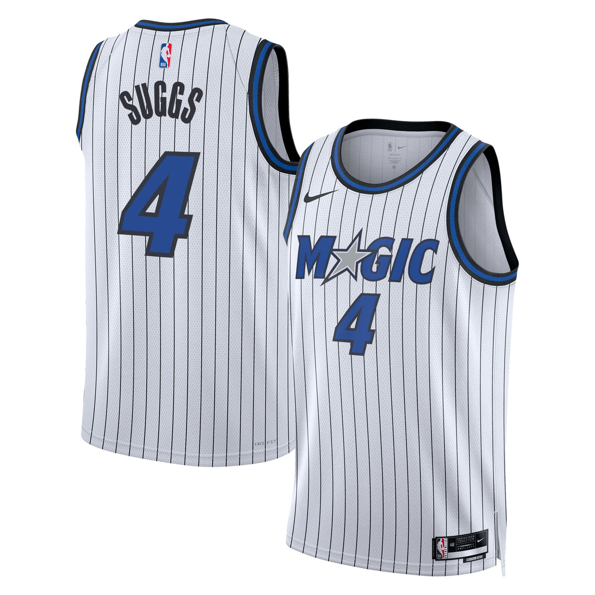 Orlando Magic Replica Association Edition Swingman Basketball Jersey- White- Jalen Suggs- Unisex basketball fan jersey