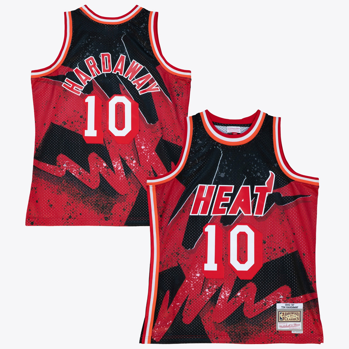 Miami Heat Tim Hardaway 1996 Hyper Hoops Swingman Basketball Jersey- Scarlet basketball fan jersey