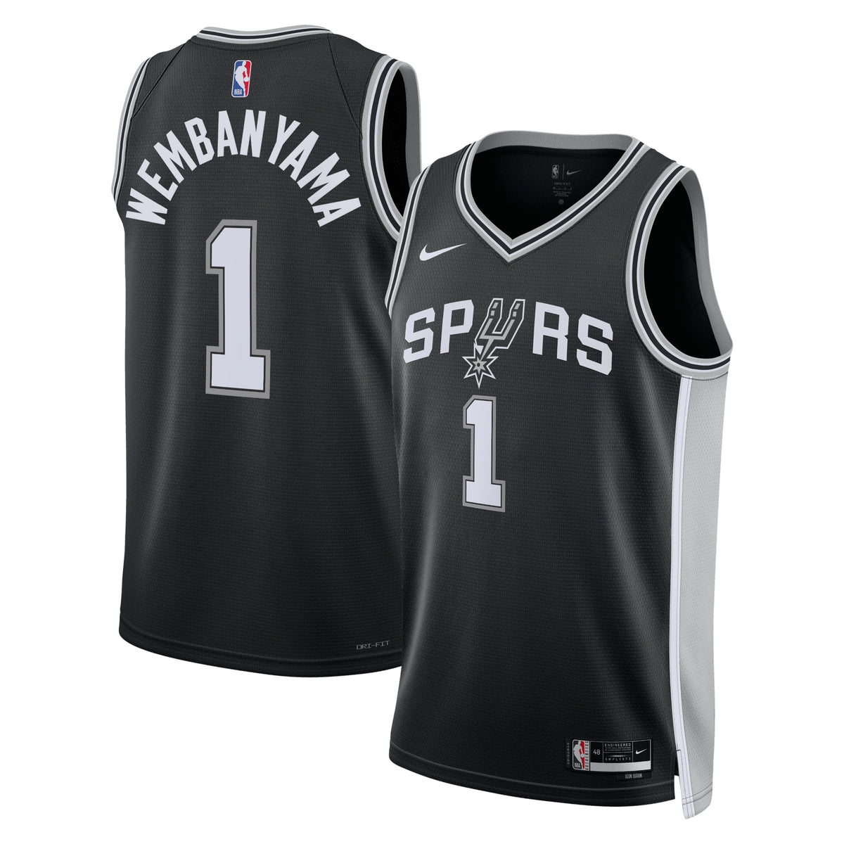 San Antonio Spurs Icon Swingman Basketball Jersey- Victor Wembanyama basketball fan jersey