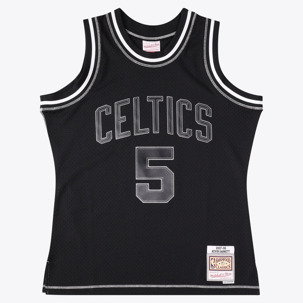 Boston Celtics Kevin Garnett 2007 Contrast 2K Swingman Basketball Jersey- Black basketball fan jersey