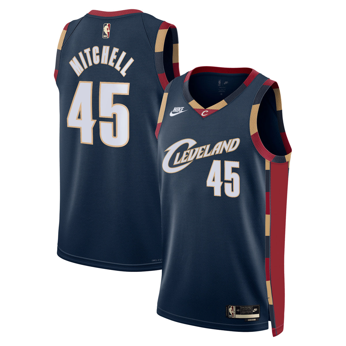 Cleveland Cavaliers Classic Edition Basketball Jersey- Navy- Donovan Mitchell- Unisex basketball fan jersey