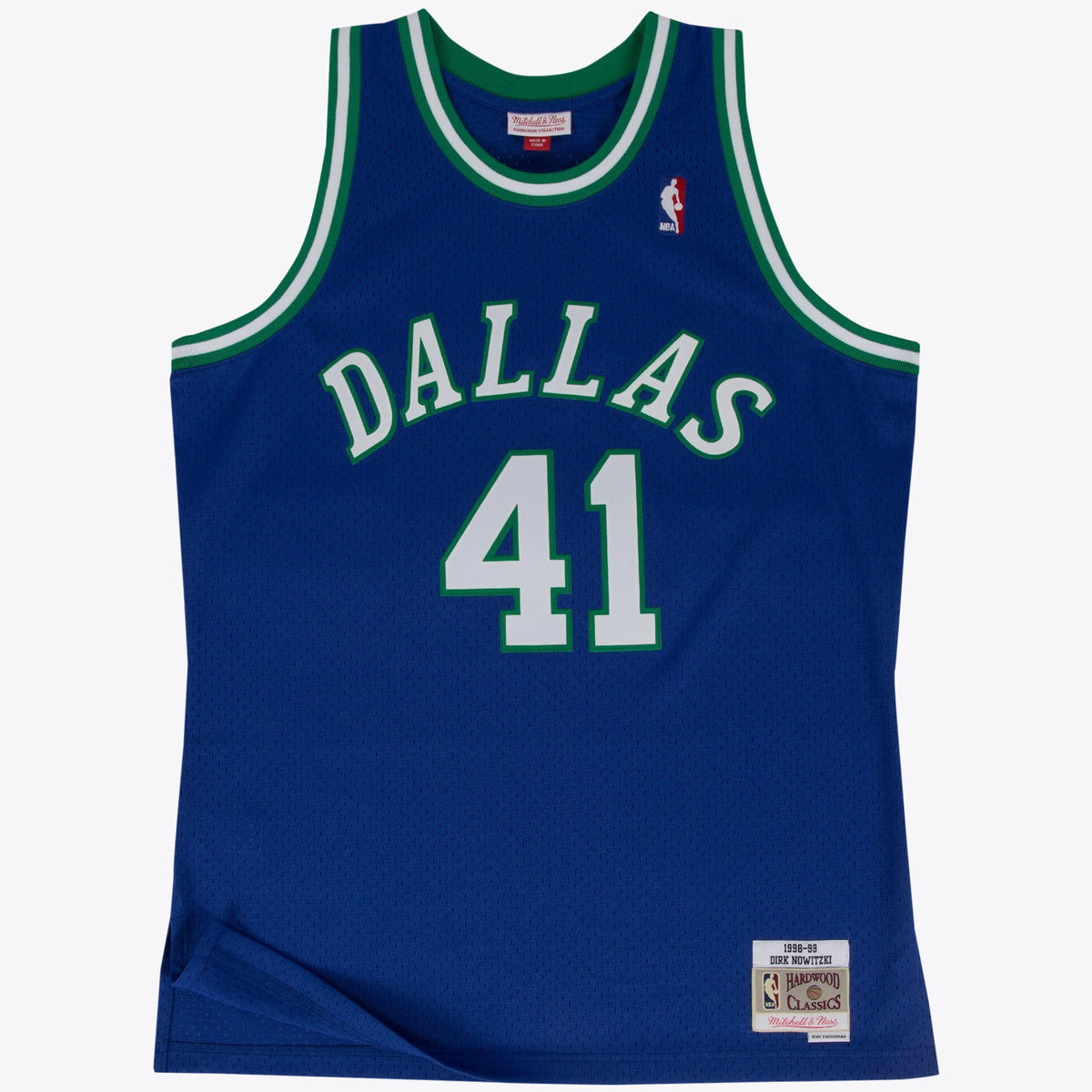Dallas Mavericks Swingman Basketball Jersey Road Dirk Nowitzki 1998- 99 basketball fan jersey