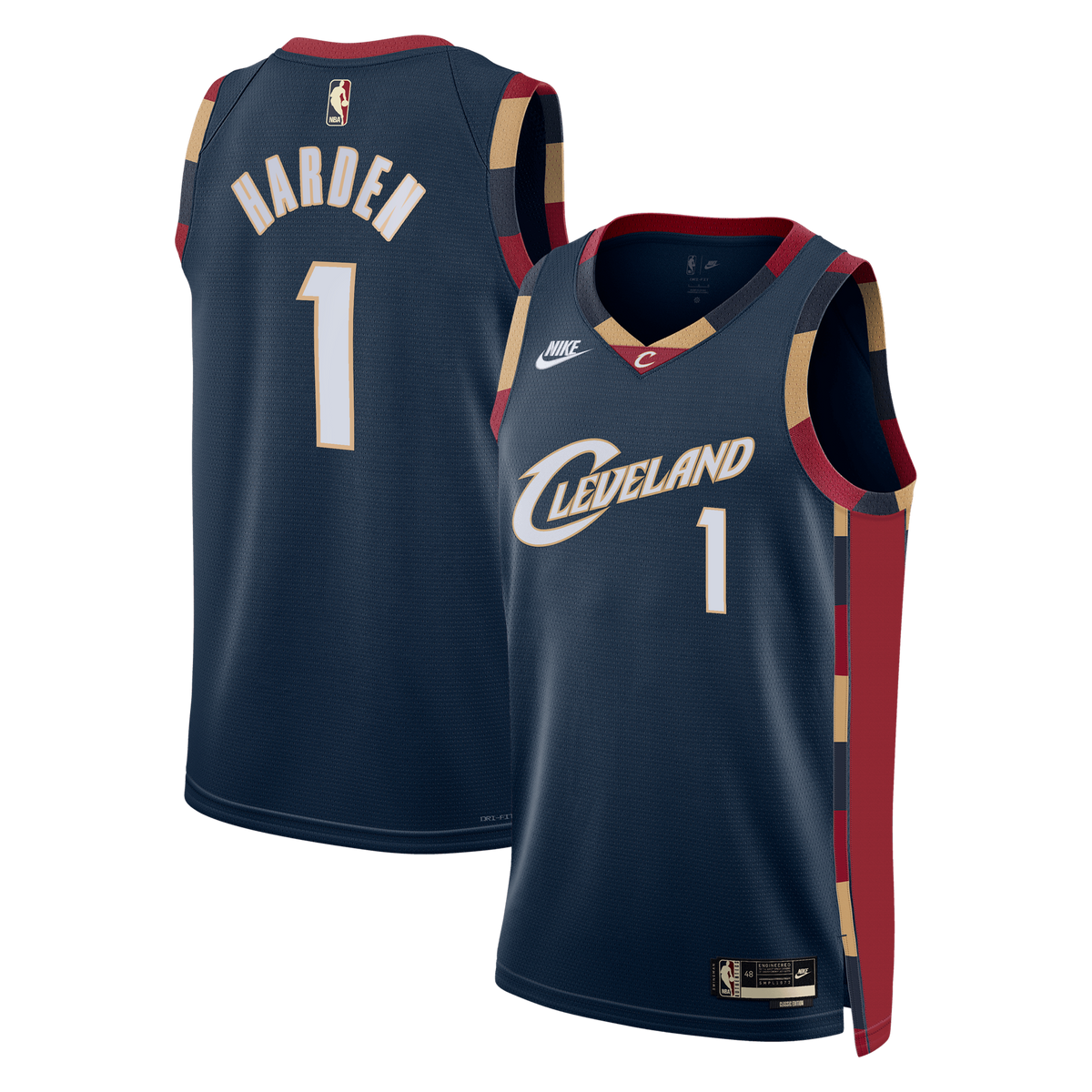 Cleveland Cavaliers Classic Edition Swingman Basketball Jersey- Navy- James Harden- Unisex basketball fan jersey