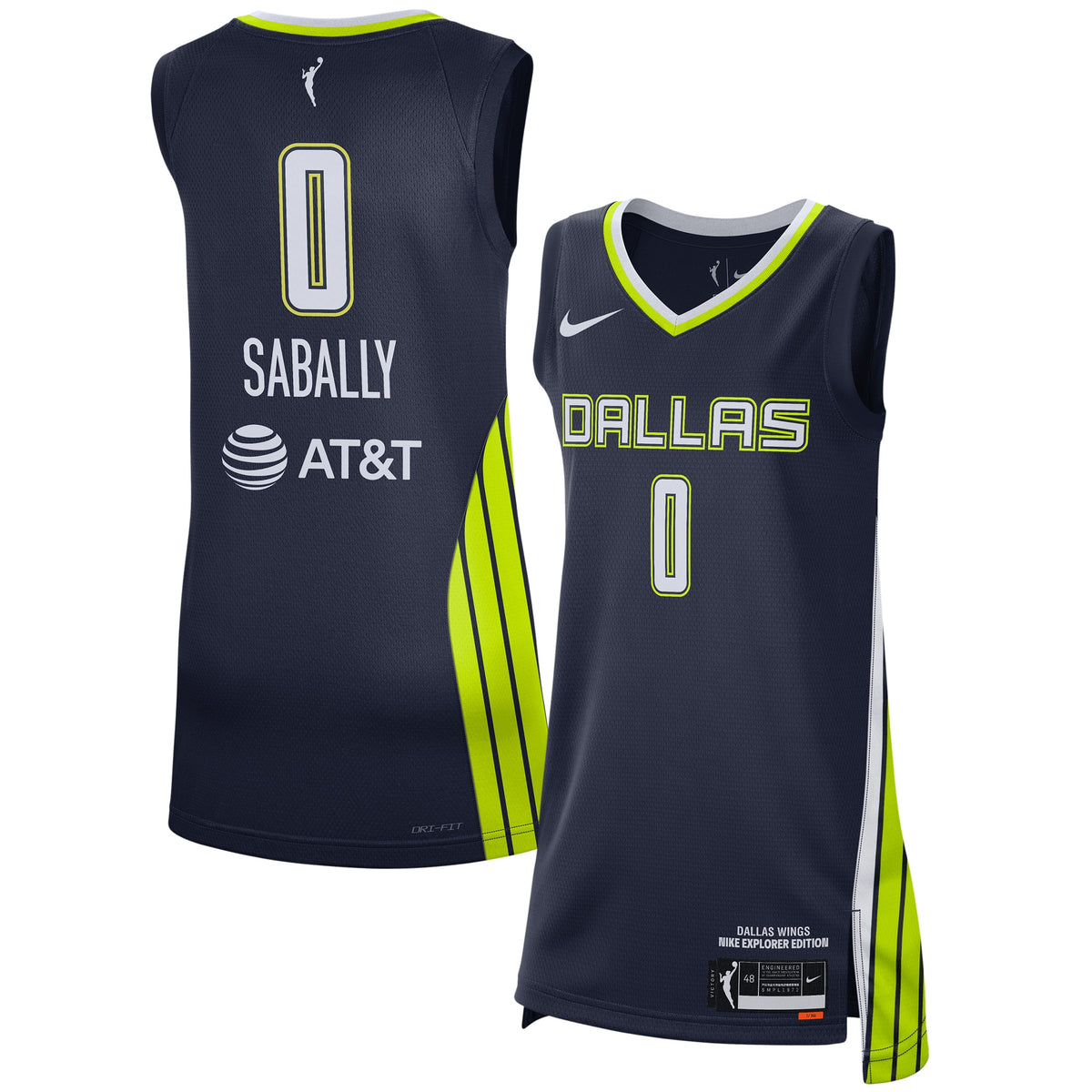 NBA Dallas Wings Dri- FIT WNBA Victory Basketball Jersey- Womens basketball fan jersey