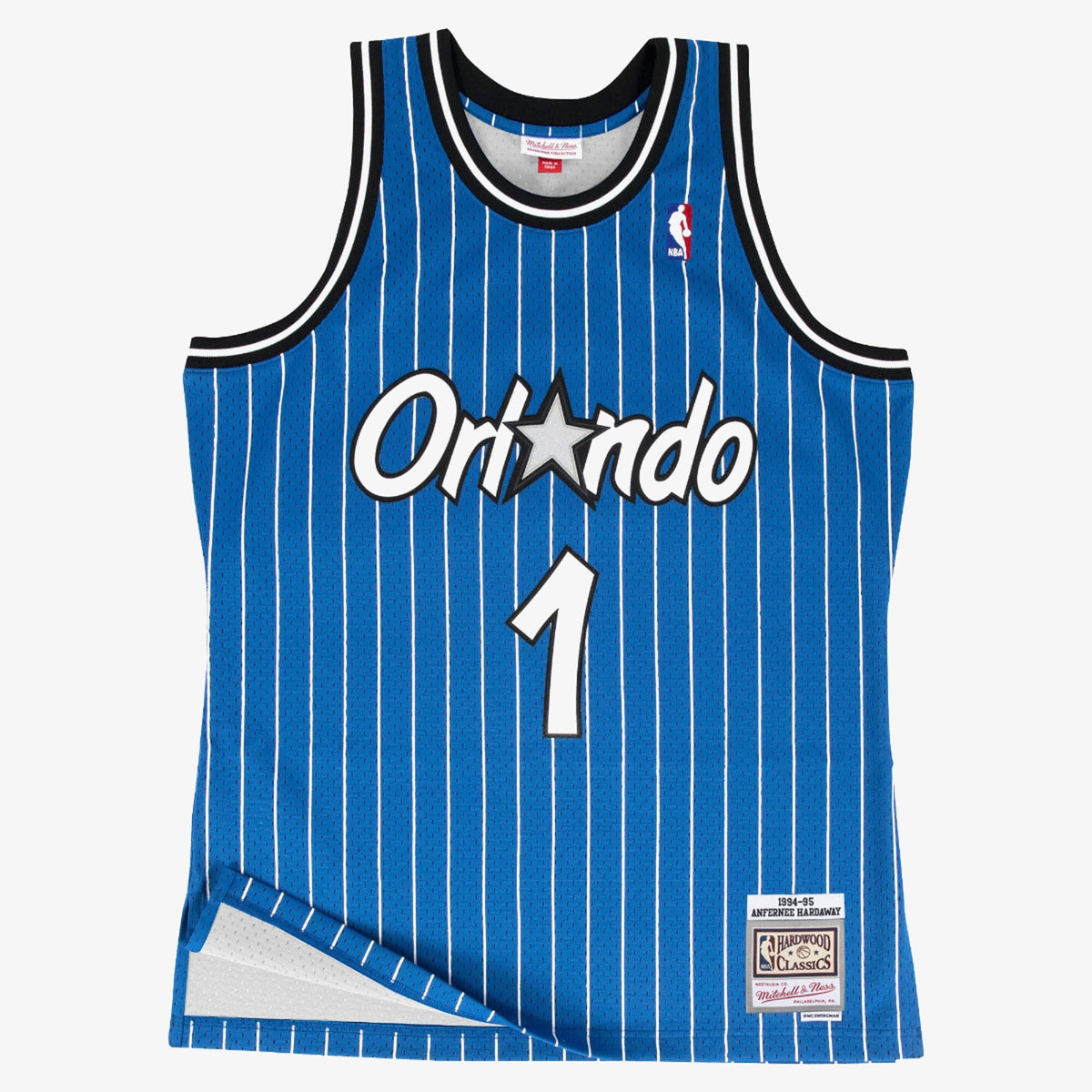 Orlando Magic Swingman Basketball Jersey Road Anfernee Hardaway 1994- 95 basketball fan jersey
