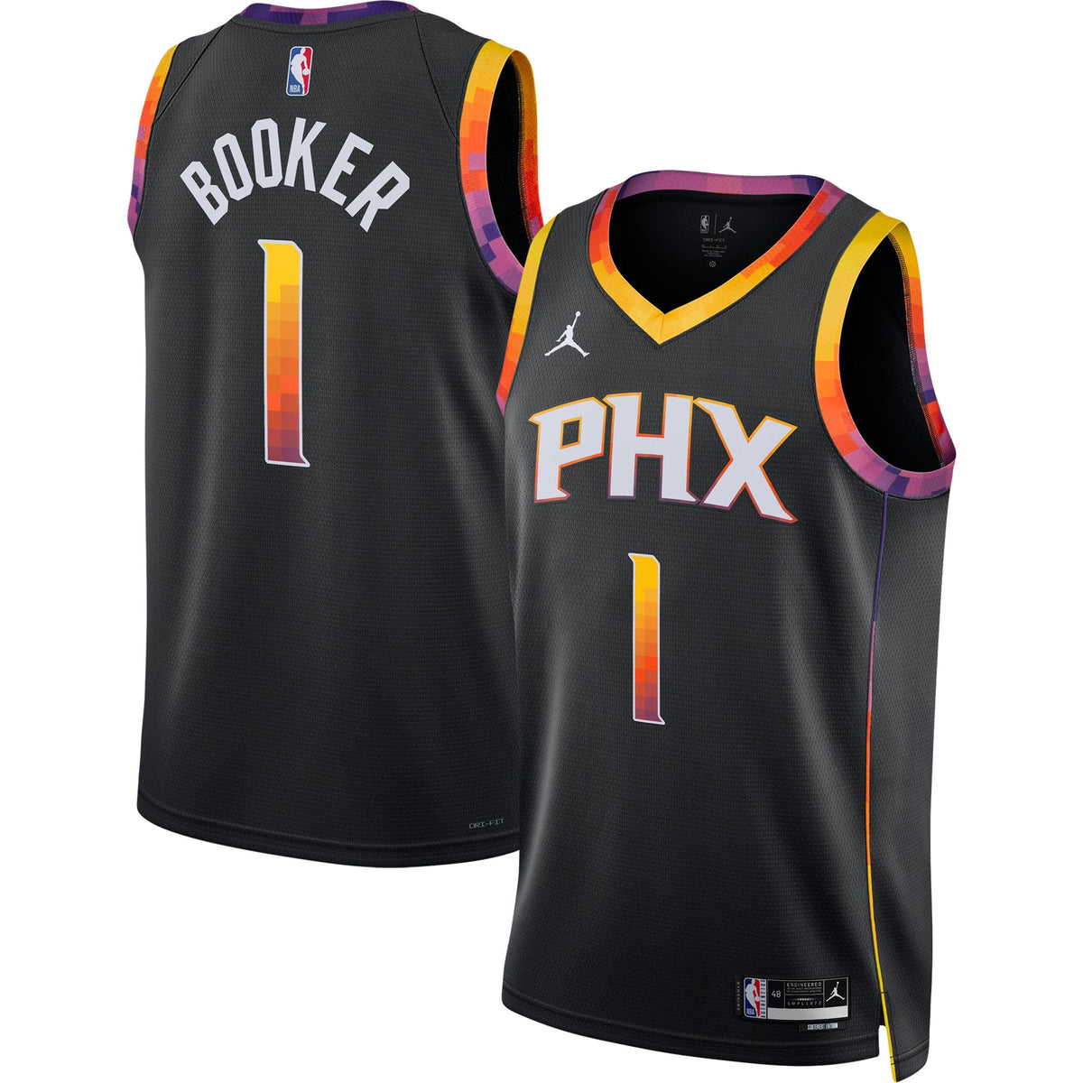 Phoenix Suns Brand Statement Edition Swingman Basketball Jersey- Devin Booker- Unisex basketball fan jersey