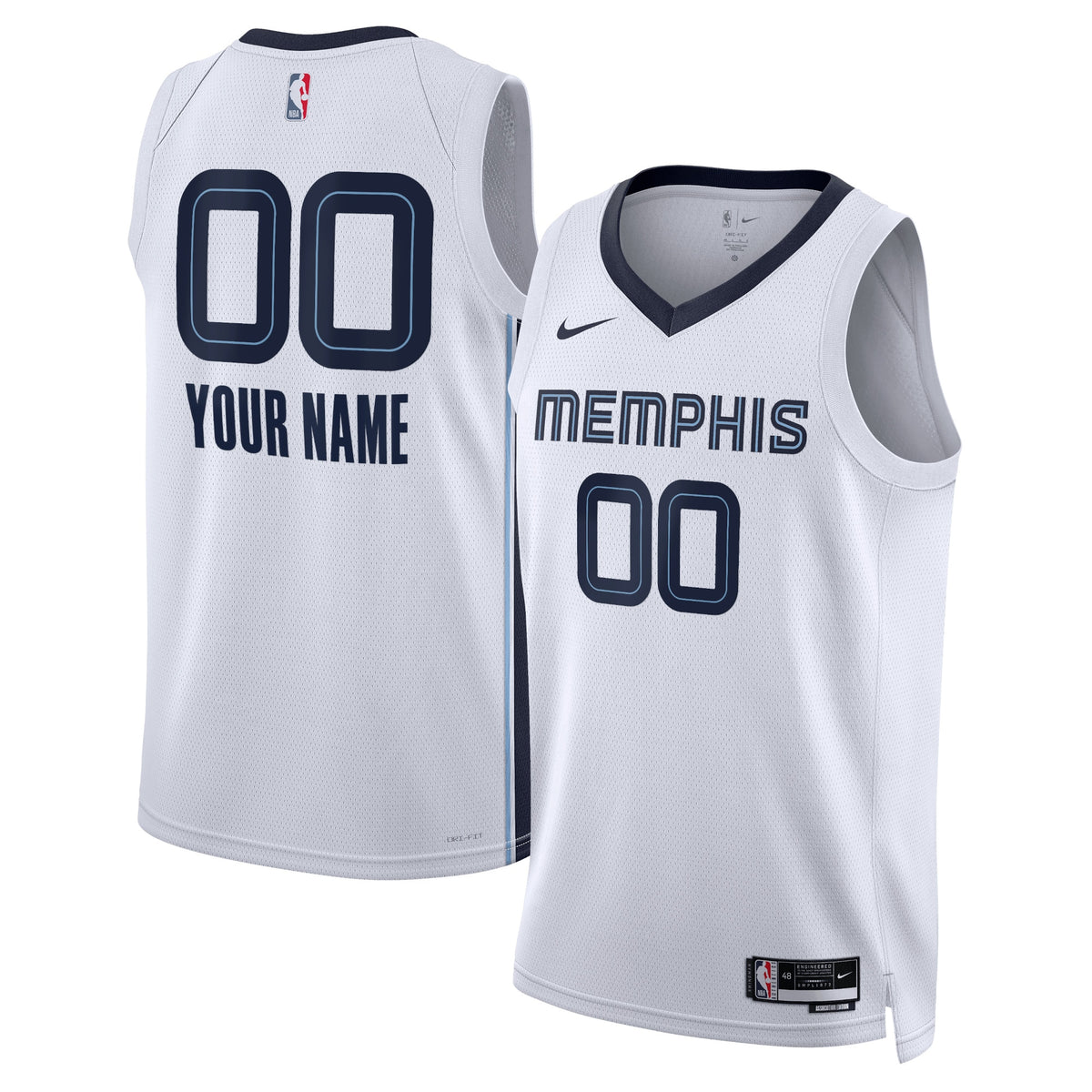 Memphis Grizzlies Association Swingman Basketball Jersey- Custom- Unisex basketball fan jersey