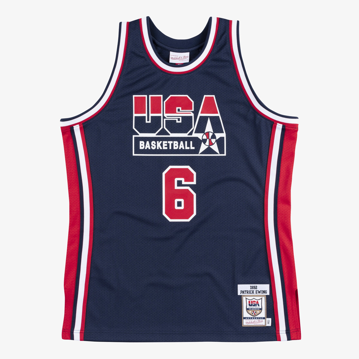 USA Basketball Authentic Basketball Jersey Patrick Ewing 1992 Navy basketball fan jersey