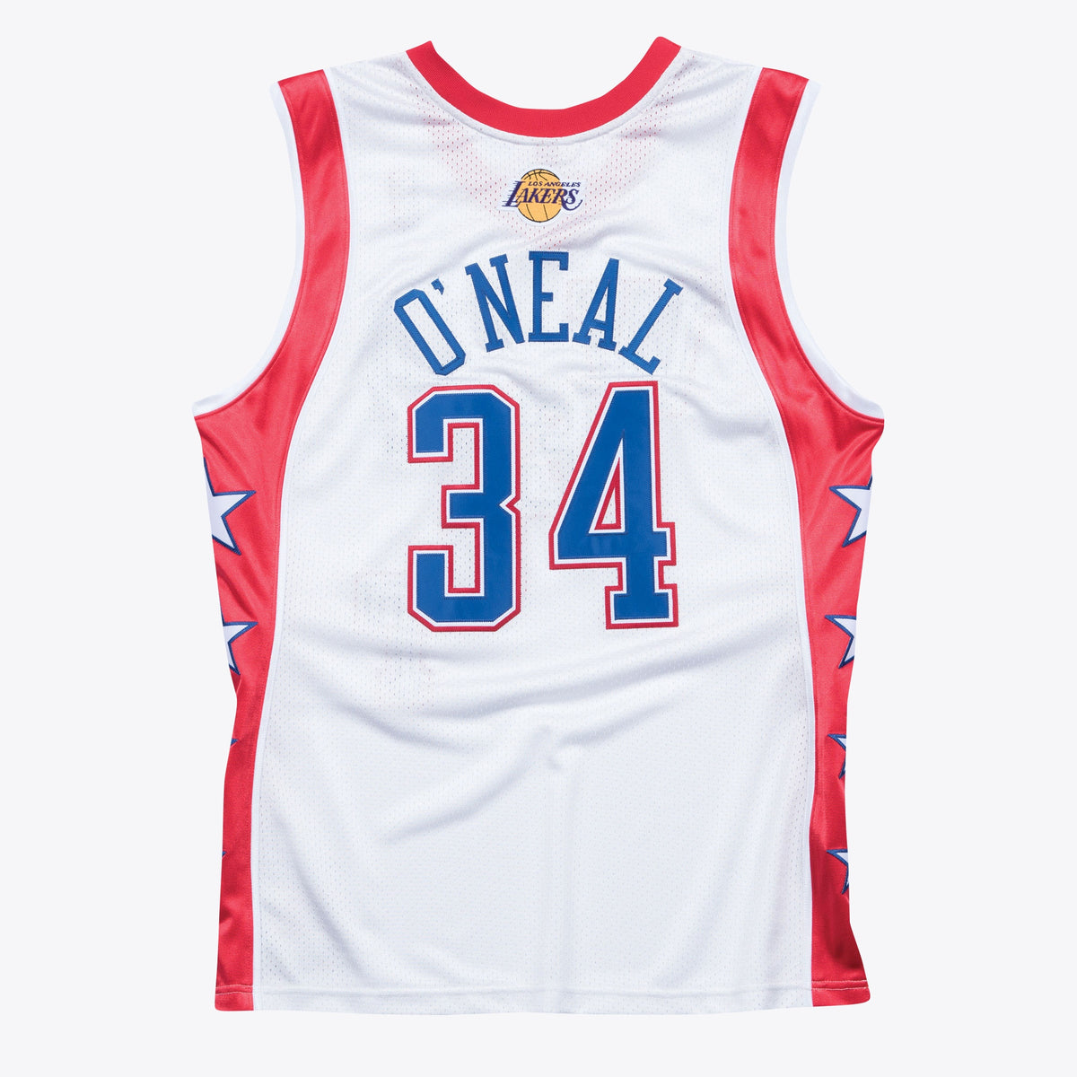 NBA 2004 West Shaquille ONeal Authentic All- Star Basketball Jersey By- White basketball fan jersey