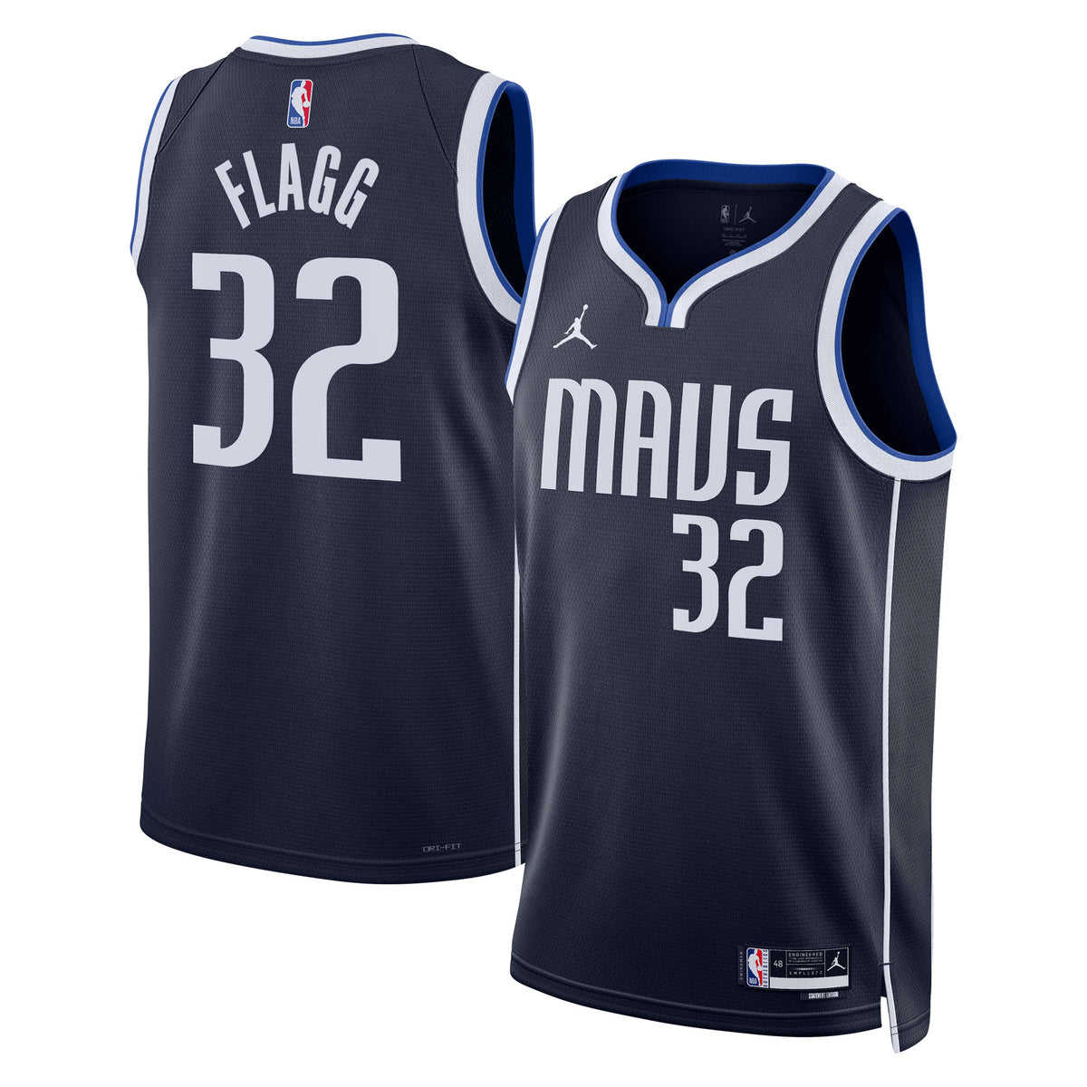 Dallas Mavericks Brand Statement Edition Swingman Basketball Jersey NBA 2025 First Round Draft Pick- Navy- Cooper Flagg- Unis
