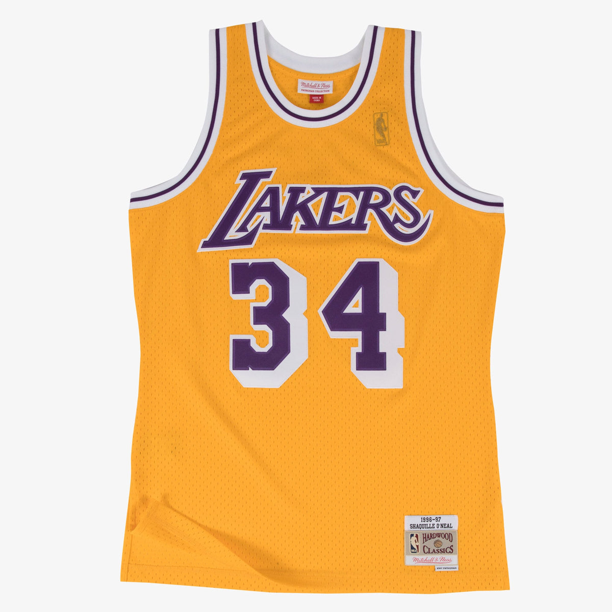 Los Angeles Lakers Swingman Basketball Jersey Shaquille O'Neal 1996 basketball fan jersey