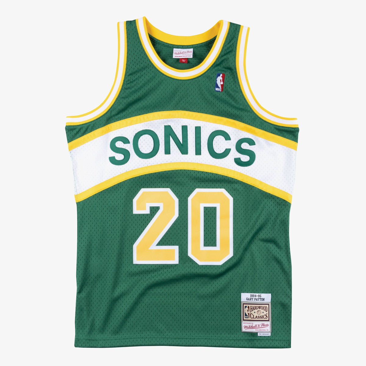Seattle Supersonics Swingman Basketball Jersey Road Gary Payton 1994 basketball fan jersey