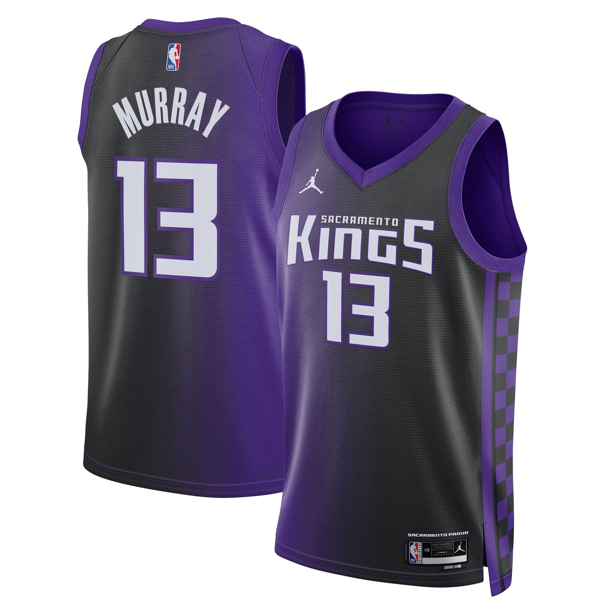 Sacramento Kings Brand Statement Edition Swingman Basketball Jersey- Purple- Keegan Murray- Unisex basketball fan jersey