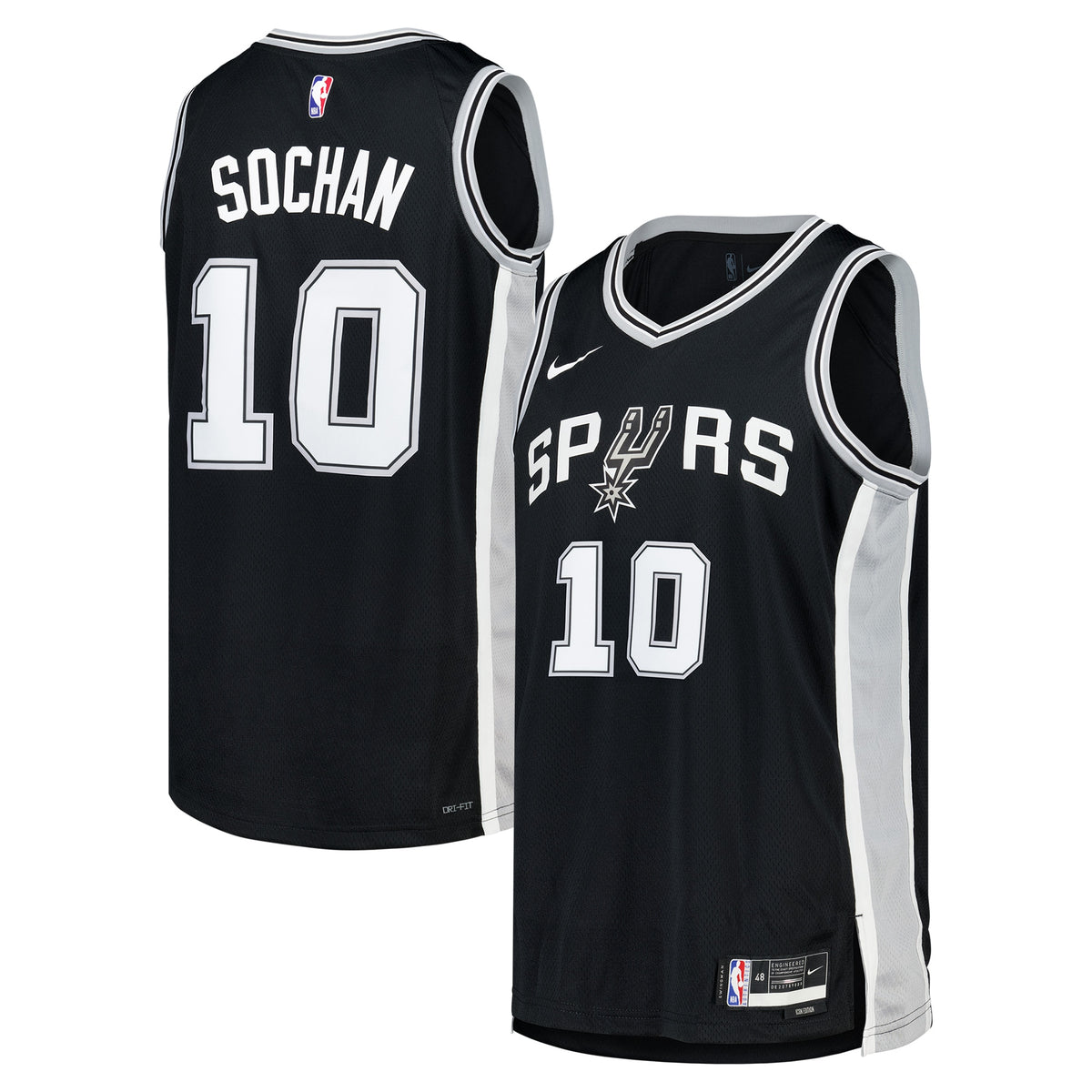 San Antonio Spurs Icon Basketball Jersey- Jeremy Sochan- Unisex basketball fan jersey