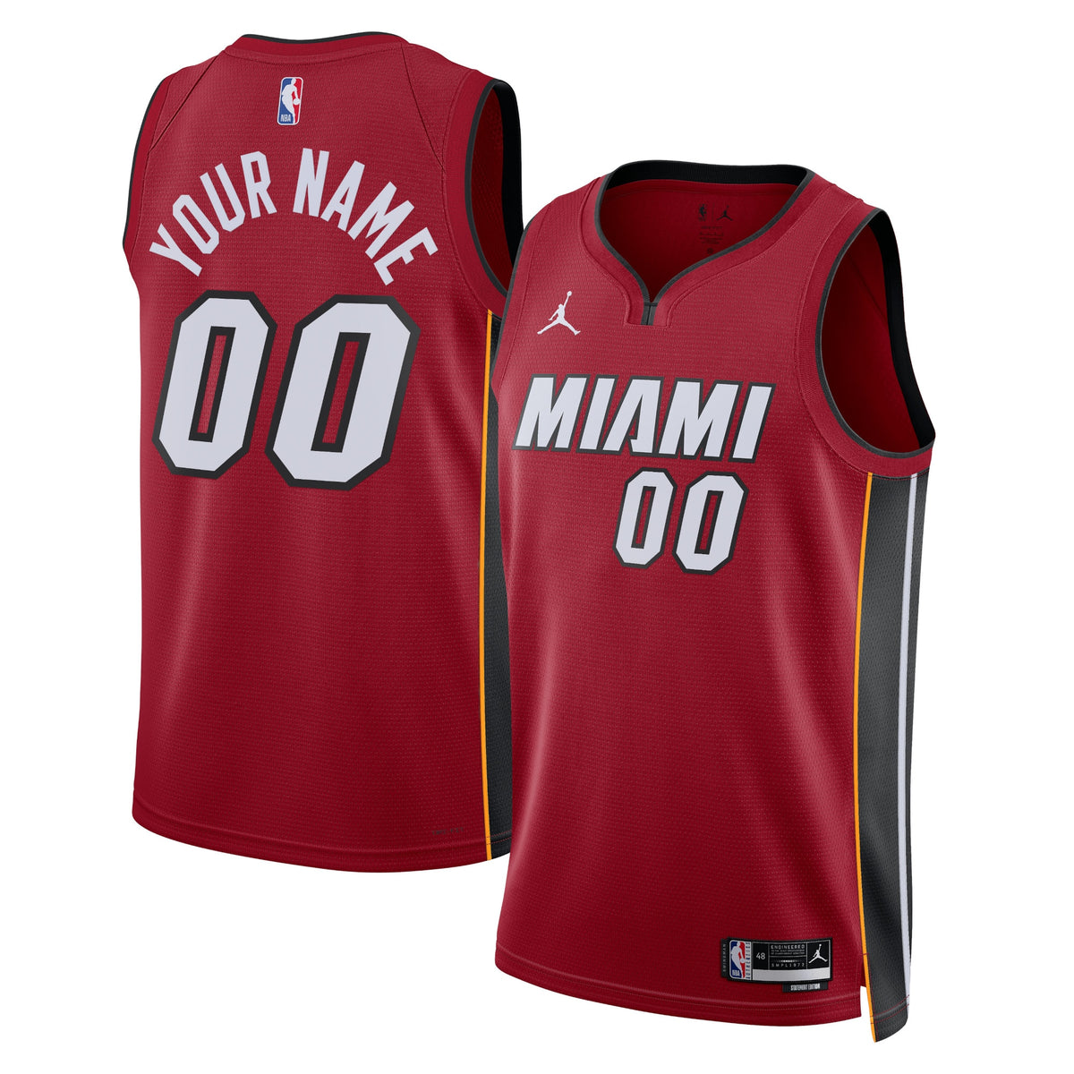 Miami Heat Statement Swingman Basketball Jersey- Custom- Unisex basketball fan jersey
