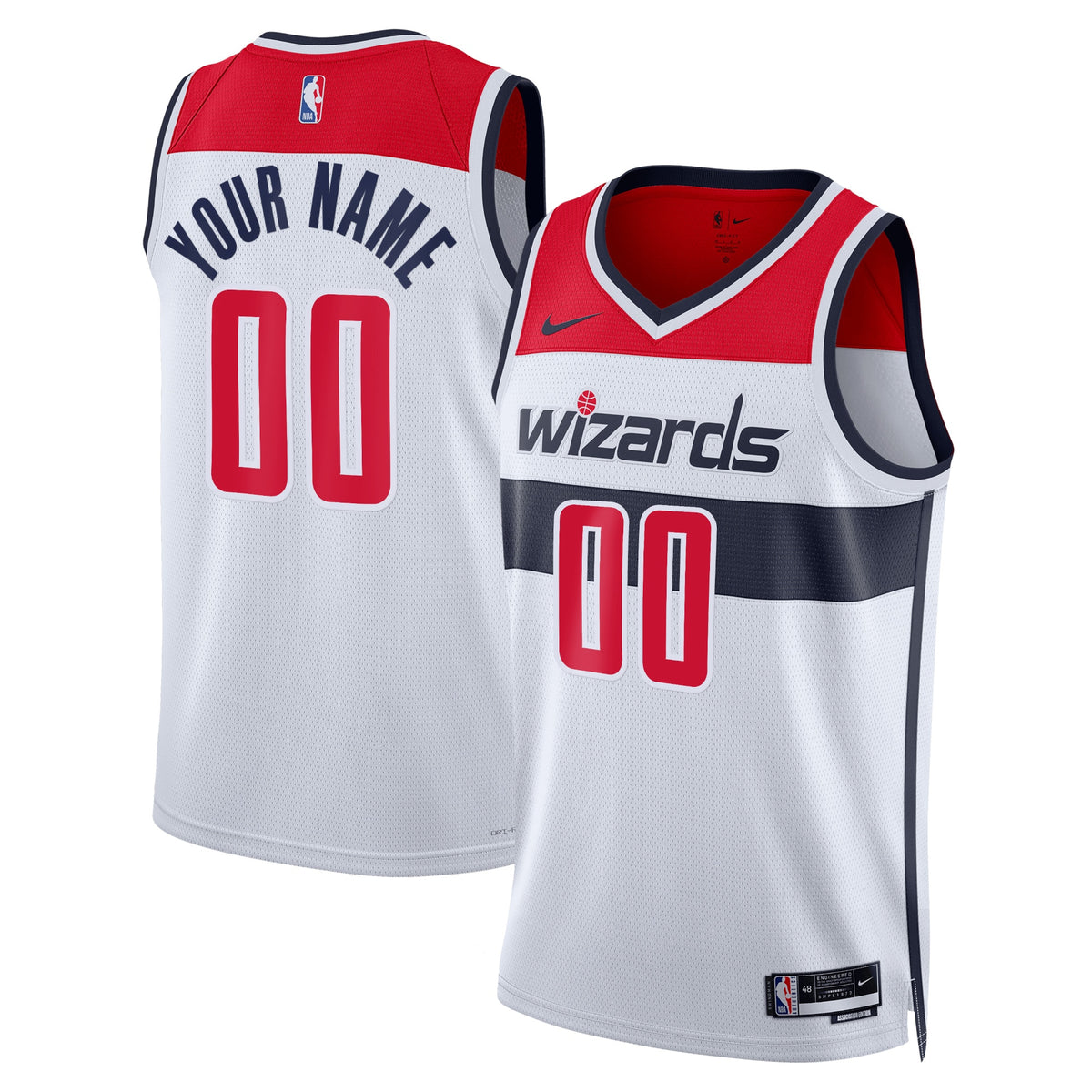 Washington Wizards Association Swingman Basketball Jersey- Custom- Unisex basketball fan jersey