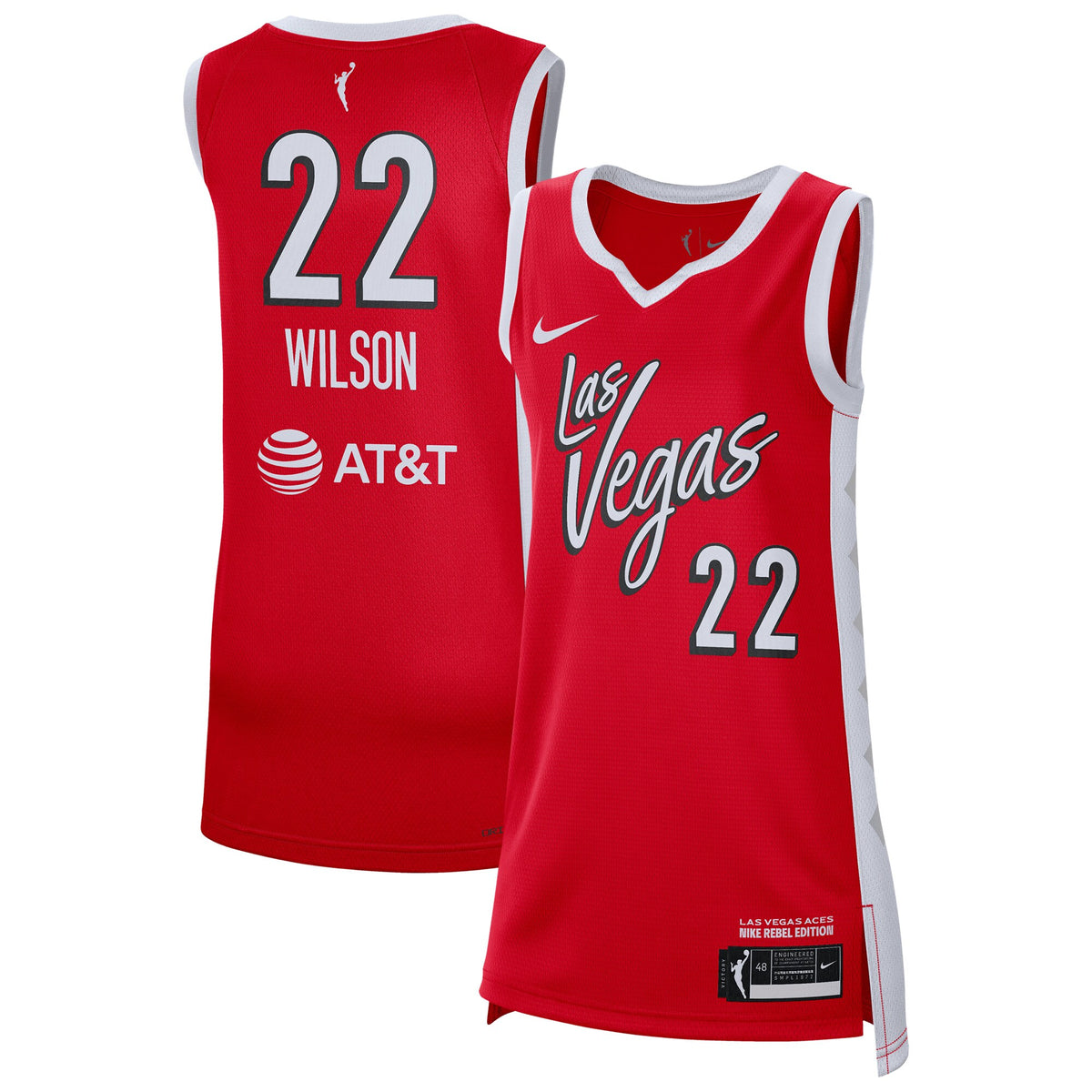 Las Vegas Aces Rebel Basketball Jersey- A'Ja Wilson basketball fan jersey