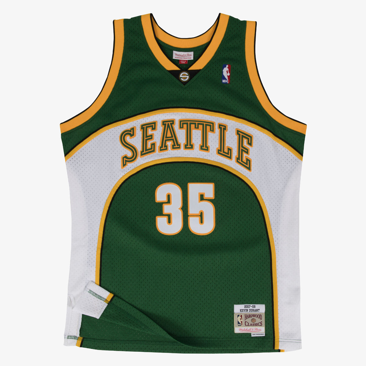 Seattle Supersonics Swingman Basketball Jersey Road Kevin Durant 2007- 08 basketball fan jersey