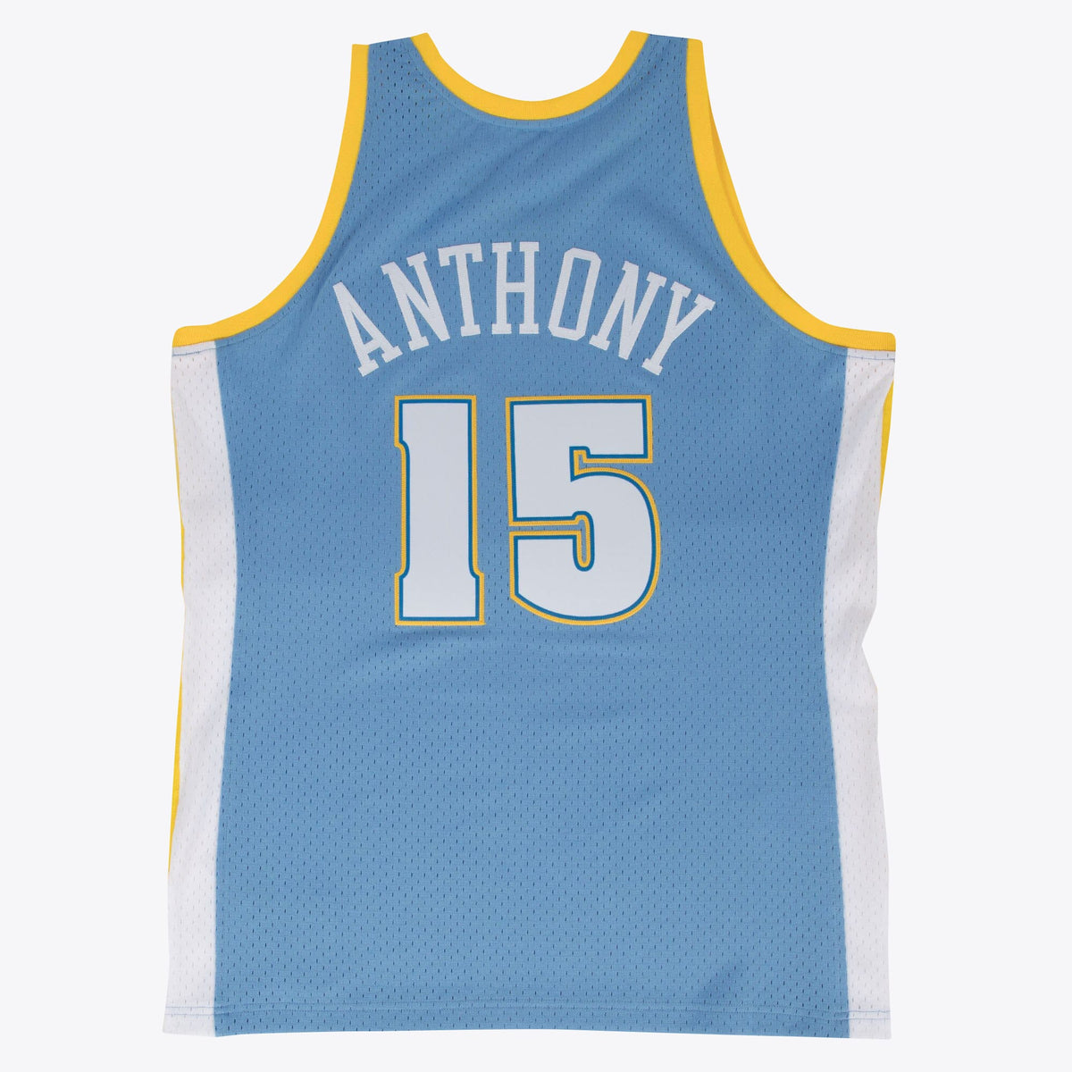 Denver Nuggets Carmelo Anthony 2003- 04 Hardwood Classics Road Swingman Basketball Jersey By- Blue basketball fan jersey