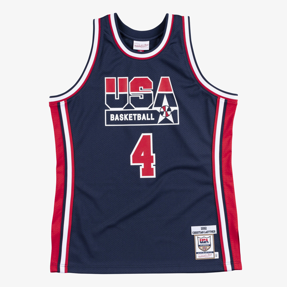 USA Basketball Authentic Basketball Jersey Christian Laettner 1992 basketball fan jersey