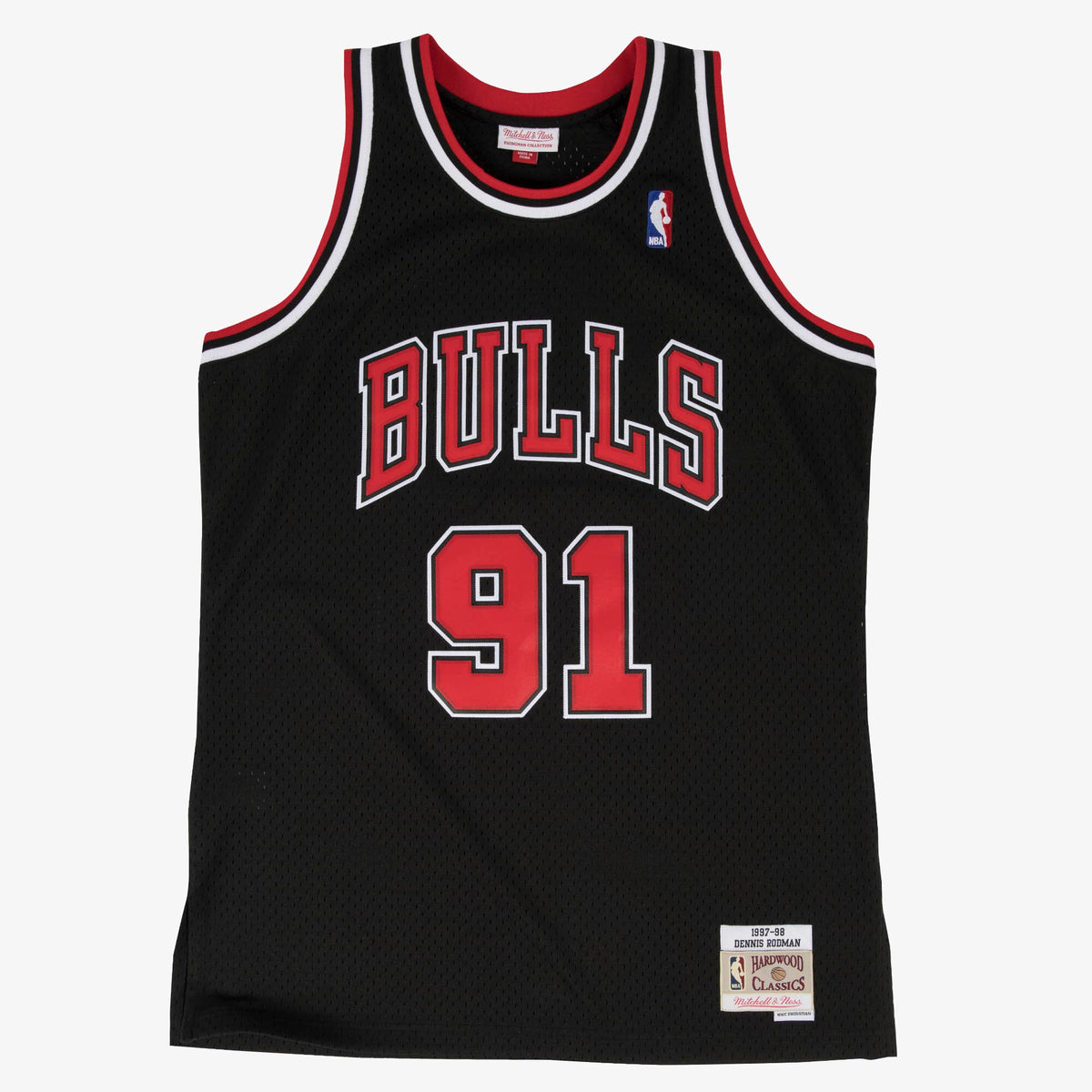 Chicago Bulls Swingman Basketball Jersey Alternate Dennis Rodman 1997 basketball fan jersey